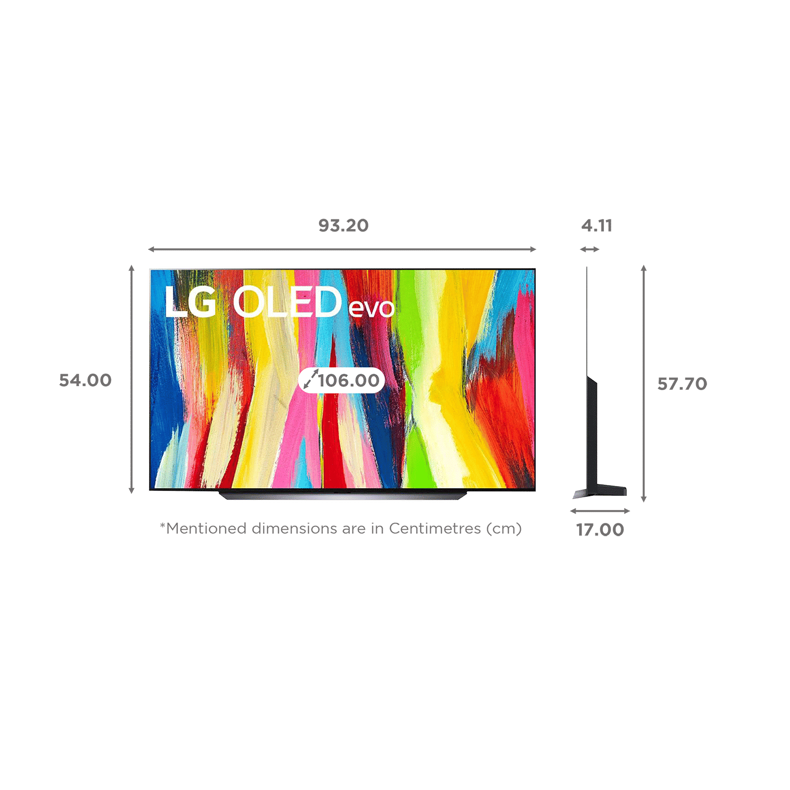 LG evo C2 106 cm (42 inch) 4K Ultra HD OLED Smart WebOS TV with Voice Assistance (2022 model)_2