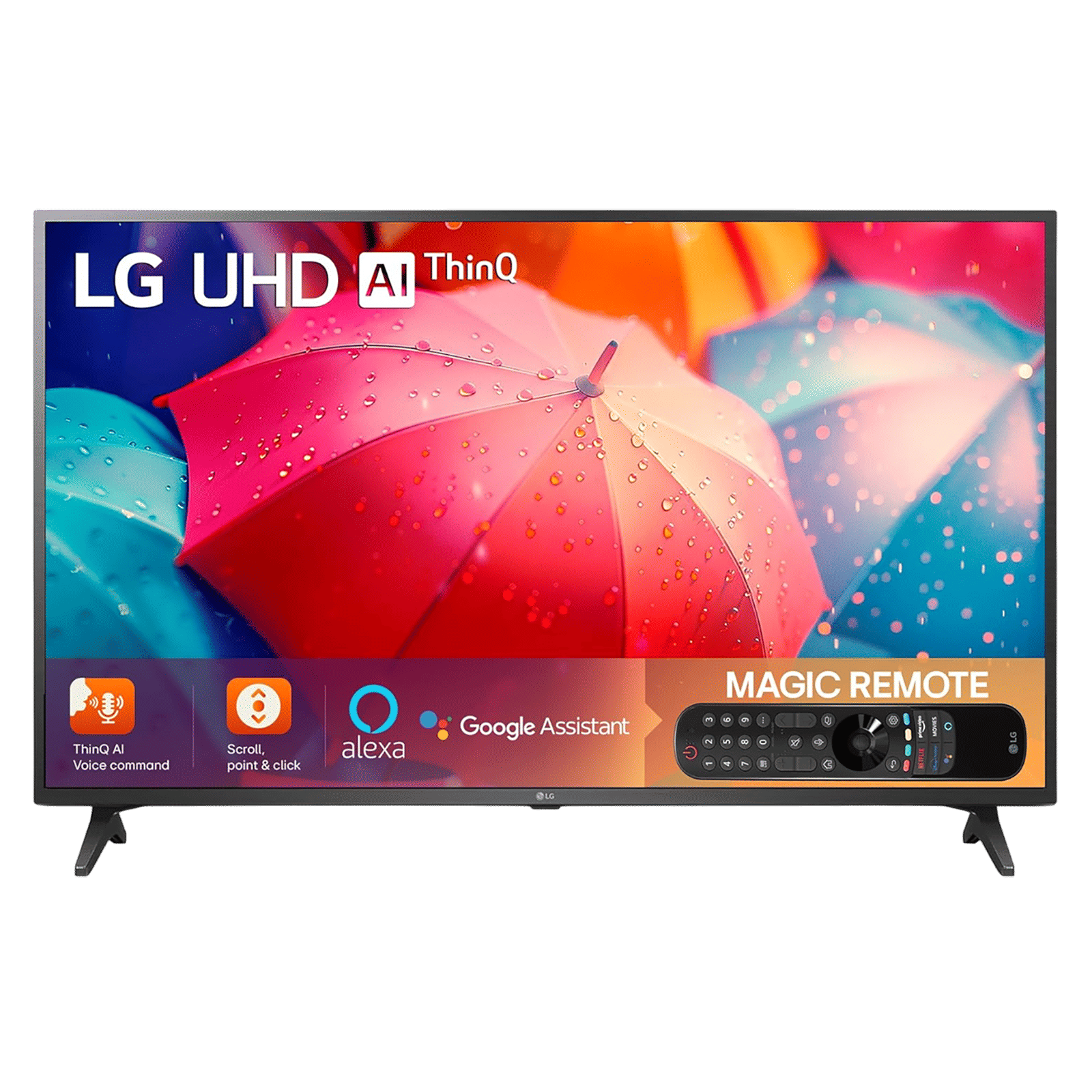 LG UQ75 108 cm (43 inch) 4K Ultra HD LED WebOS TV with Voice Assistance (2022 model)_1