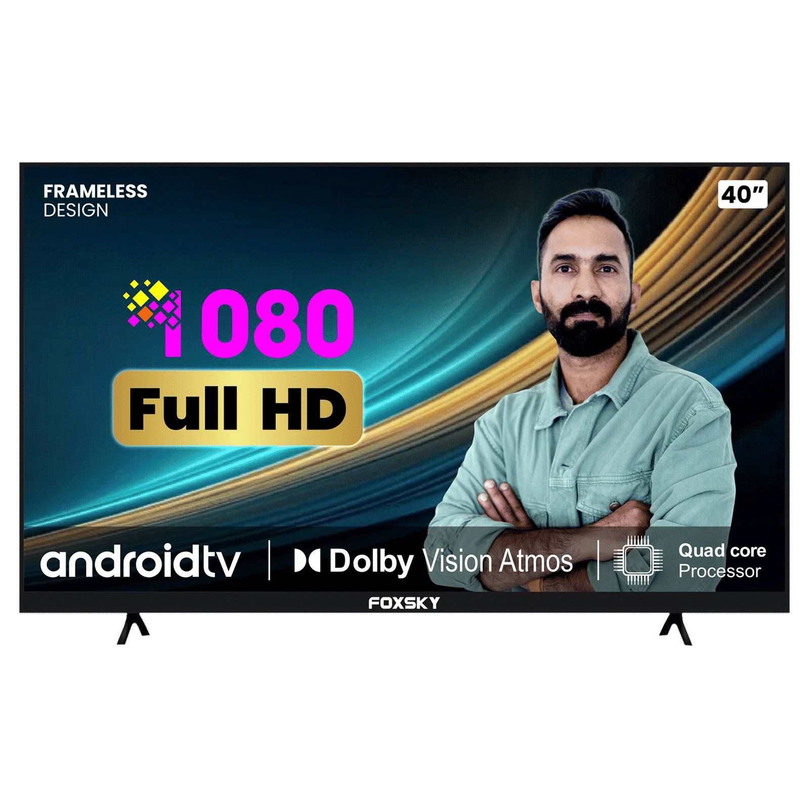 FOXSKY FSFHS 100 cm (40 inch) Full HD LED Smart Android TV with Stereo Speakers (2022 model)_1