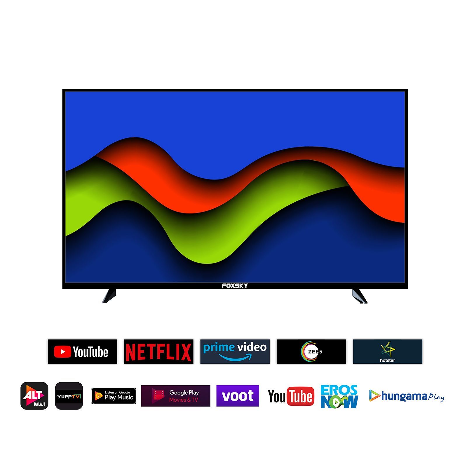 FOXSKY FSFHS 100 cm (40 inch) Full HD LED Smart Android TV with Stereo Speakers (2022 model)_10