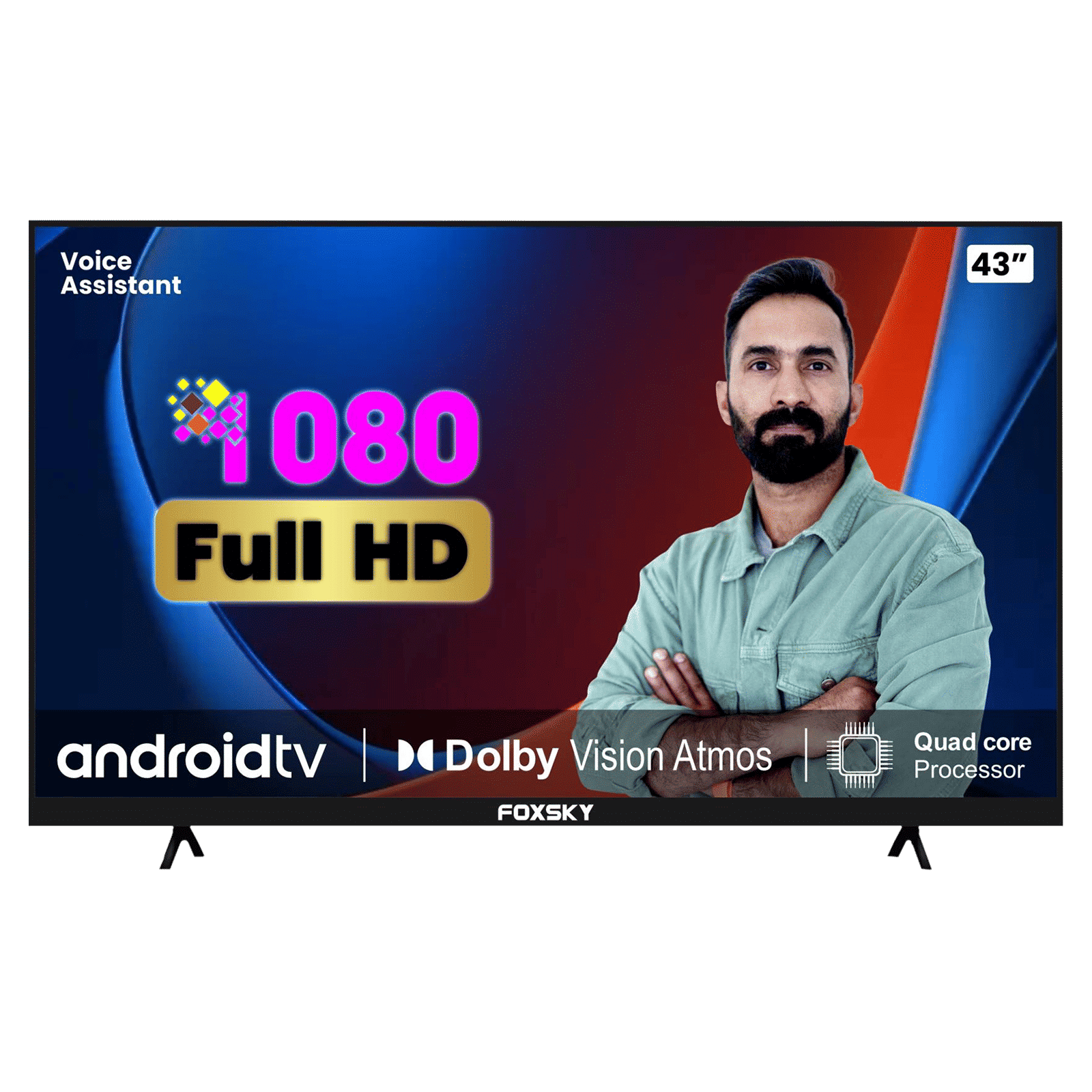 FOXSKY FS-VS 108 cm (43 inch) Full HD LED Smart Android TV (2021 model)_1