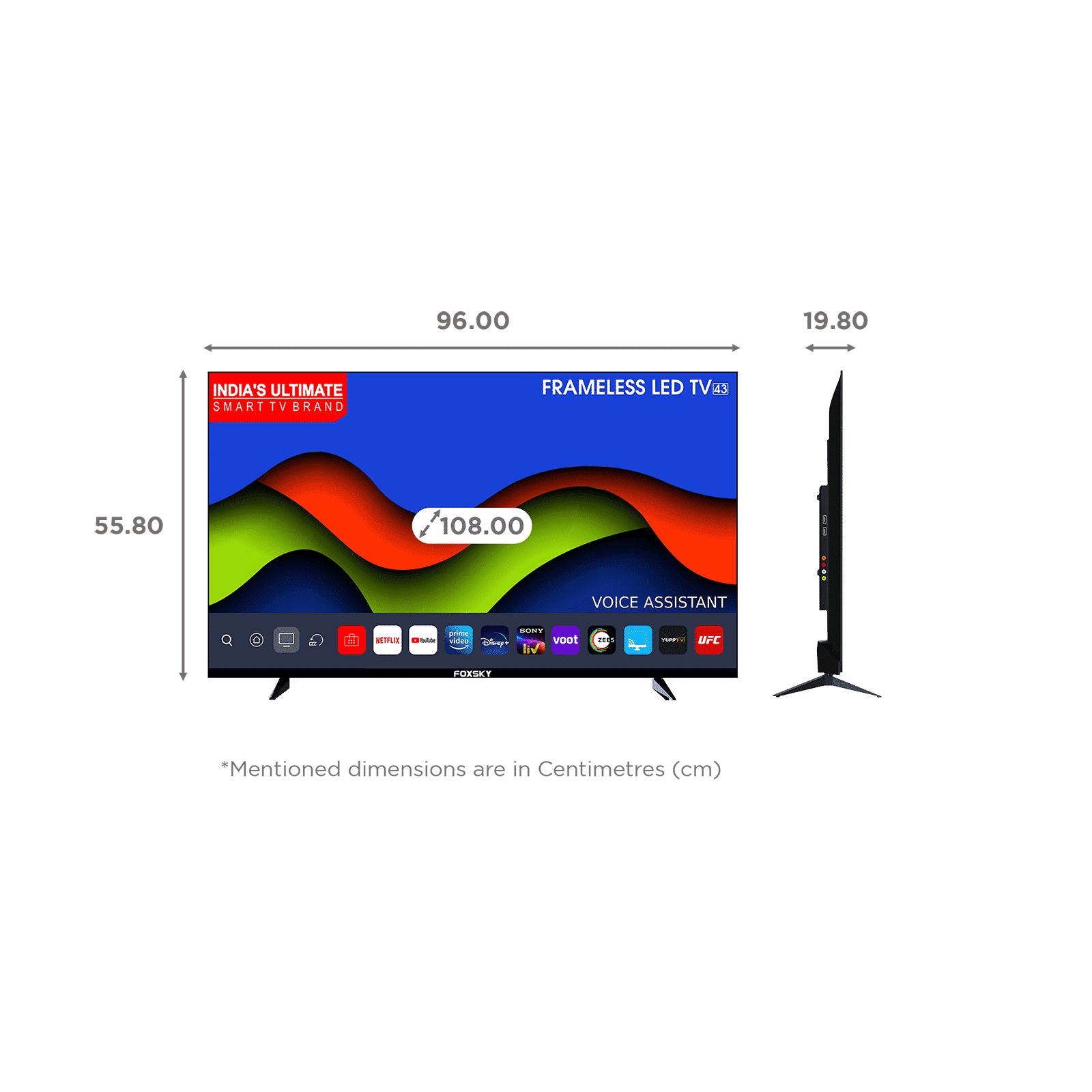 FOXSKY FS-VS 108 cm (43 inch) Full HD LED Smart Android TV (2021 model)_2