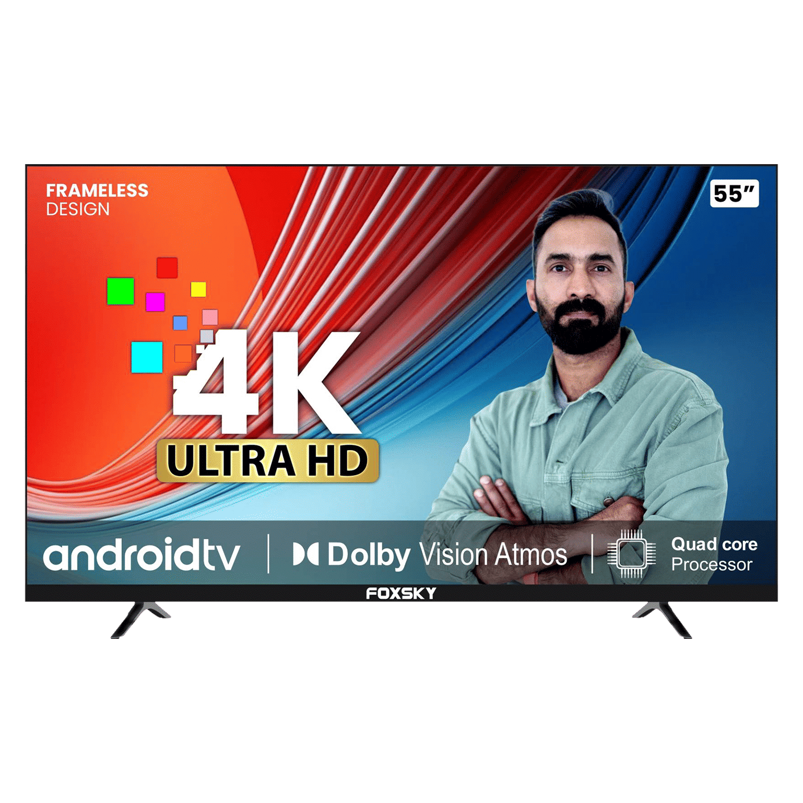 Foxsky 140 cm (55 inch) 4K Ultra HD LED Smart Android TV with Google Assistant (2021 model)_1