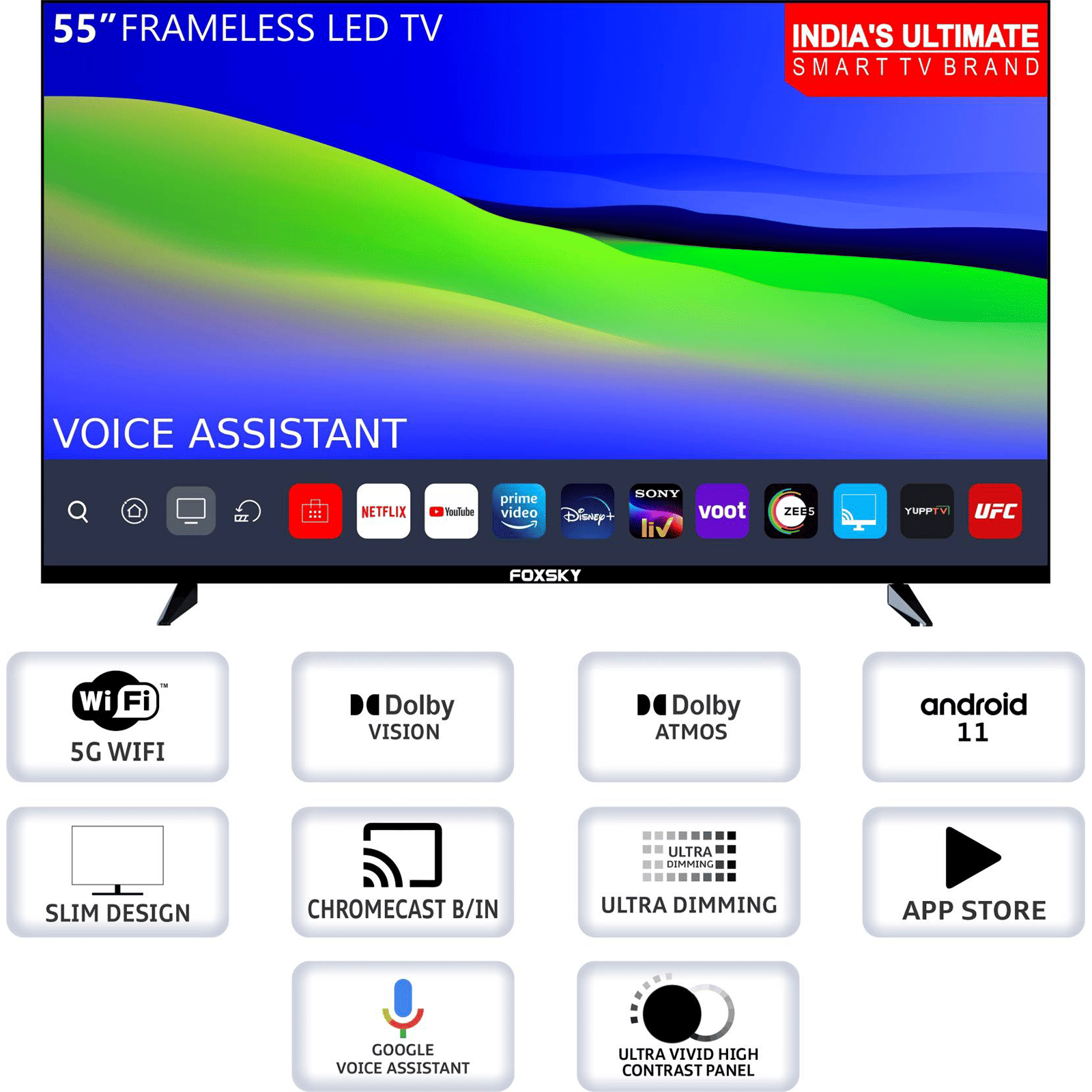 Foxsky 140 cm (55 inch) 4K Ultra HD LED Smart Android TV with Google Assistant (2021 model)_17