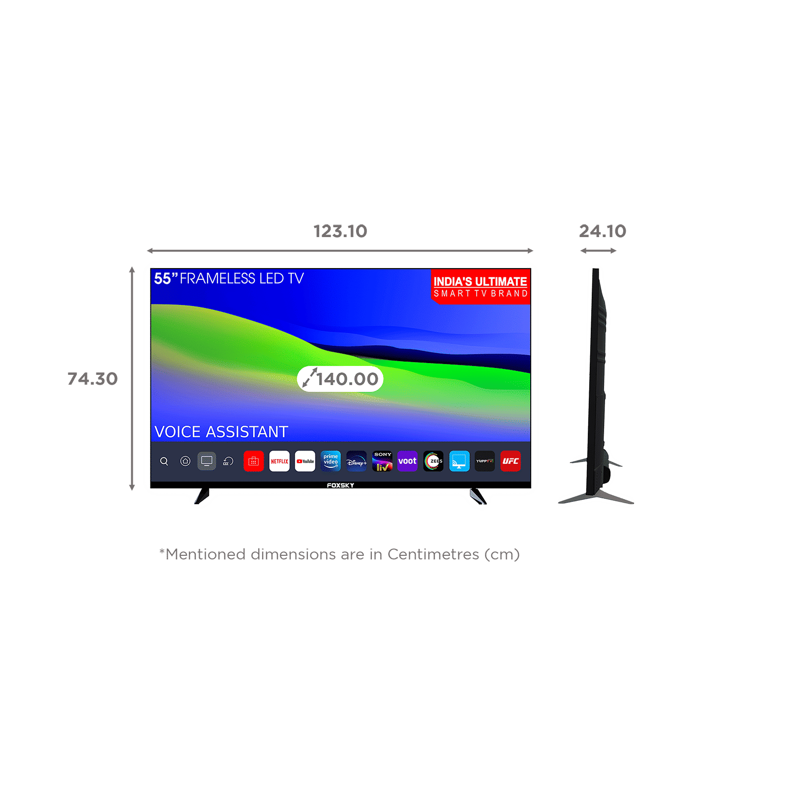 Foxsky 140 cm (55 inch) 4K Ultra HD LED Smart Android TV with Google Assistant (2021 model)_2