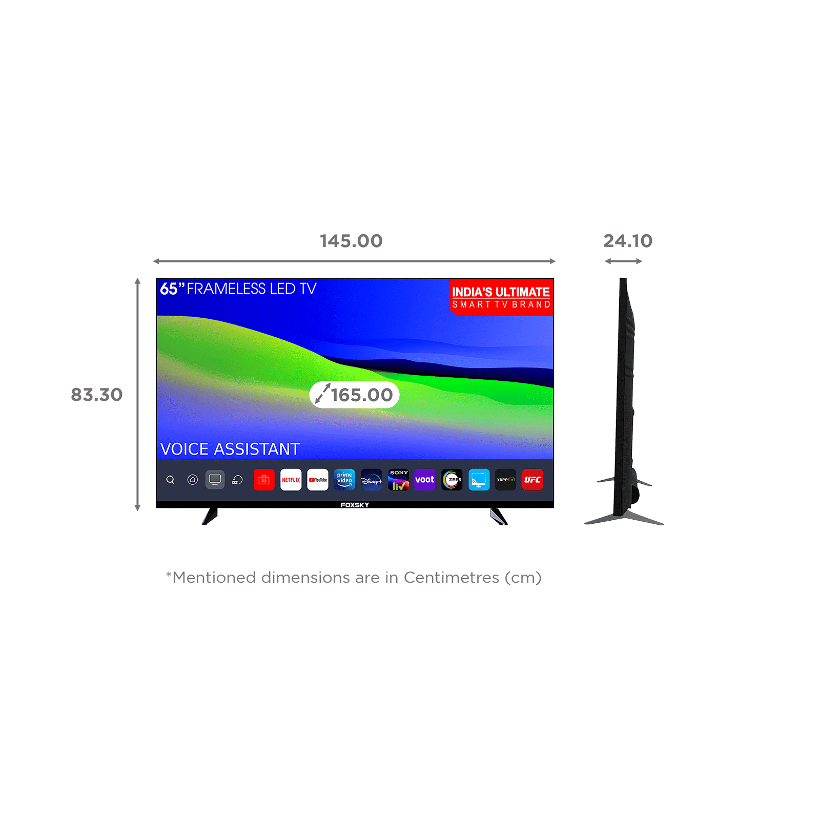 Foxsky 165 cm (65 inch) 4K Ultra HD LED Smart Android TV with Google Assistant (2021 model)_2