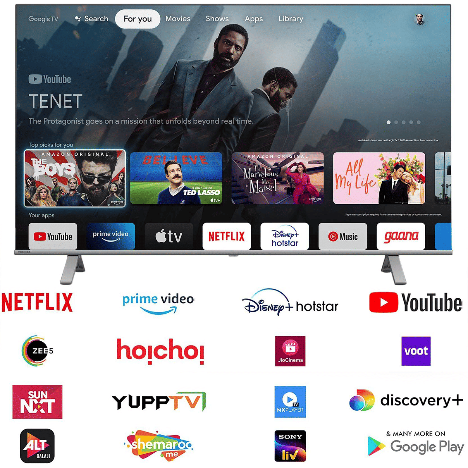 TOSHIBA C350LP 108 cm (43 inch) 4K Ultra HD LED Smart Android TV with Google Assistant (2022 model) TOSHIBA C350LP 108 cm (43 inch) 4K Ultra HD LED Smart Android TV with Google Assistant (2022 model)_12