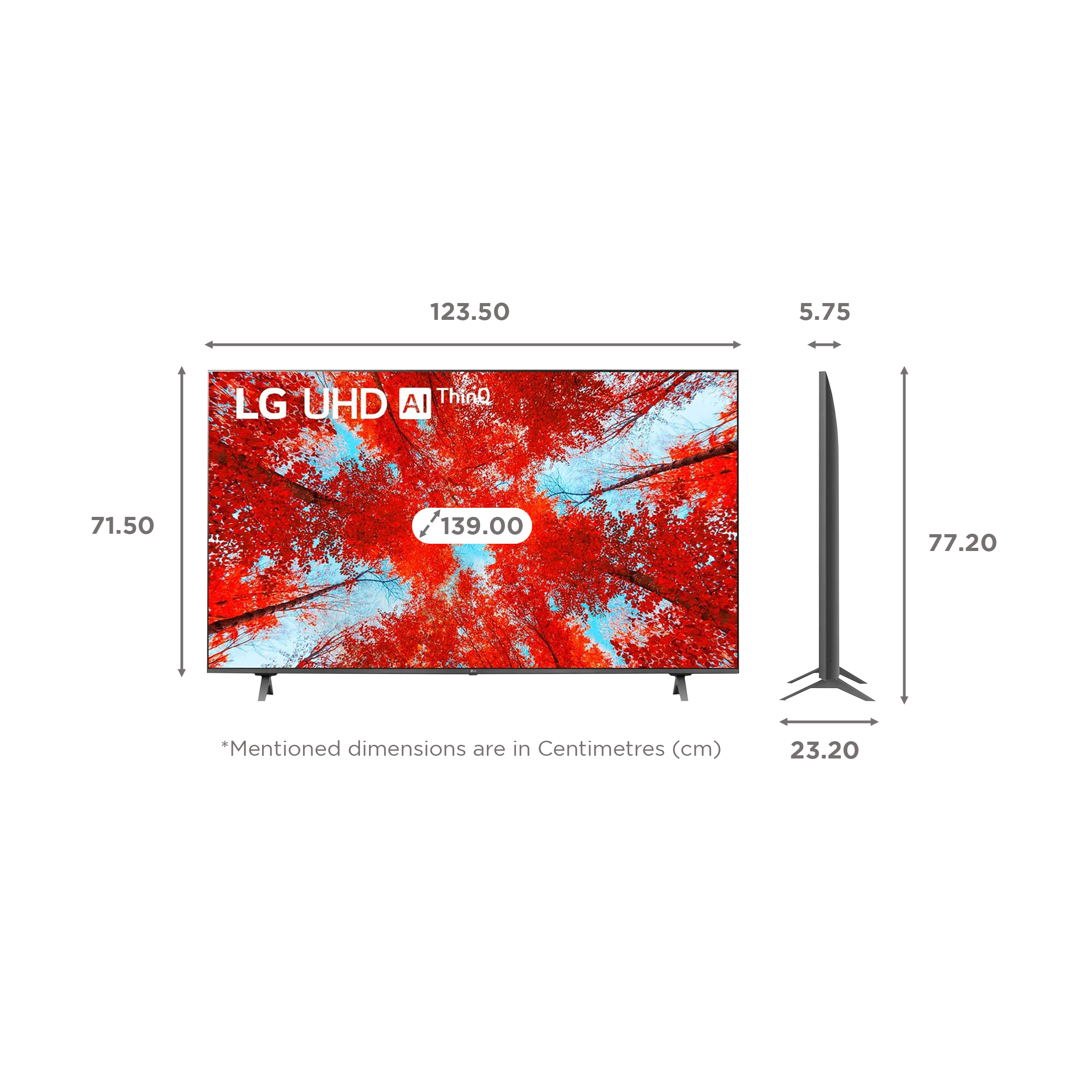 LG UQ90 140 cm (55 inch) 4K Ultra HD LED WebOS TV with Voice Assistance (2022 model)_2
