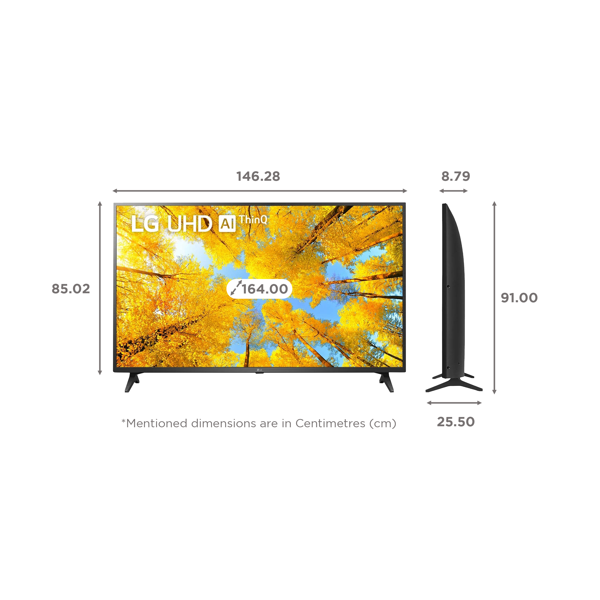 LG UQ75 164 cm (65 inch) 4K Ultra HD LED Smart WebOS TV with Voice Assistance (2022 model)_2