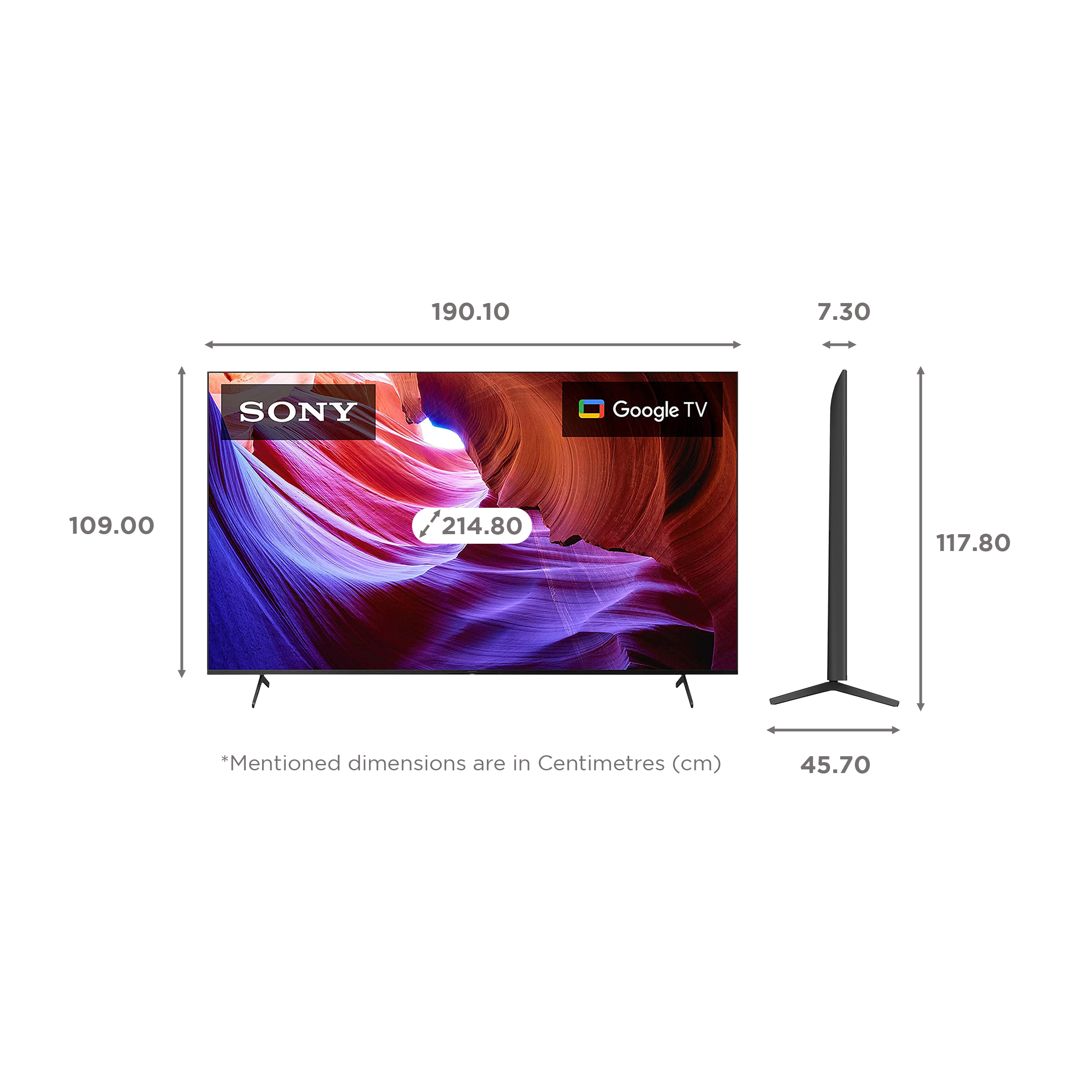 SONY X85K Series 214.8 cm (85 inch) 4K Ultra HD LED Google Android TV with Voice Assistance (2022 model)_2