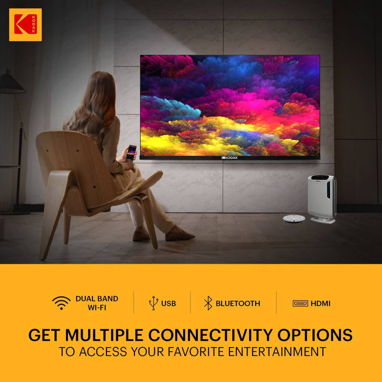 KODAK 7XPRO Series 109 cm (43 inch) 4K Ultra HD LED Android TV with Google Assistant (2021 model)_19