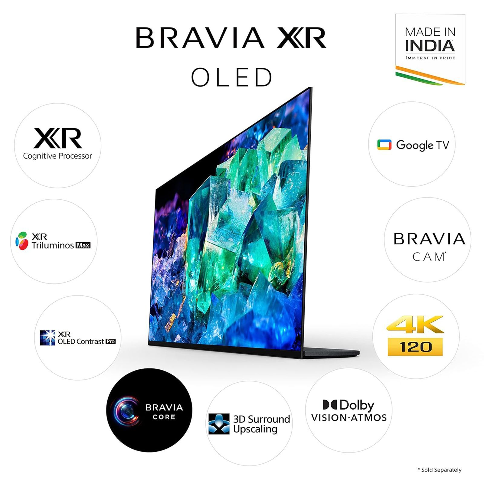 Sony A95K 163.9 cm (65 inch) 4K Ultra HD OLED Smart Android TV with Voice Assistance (2022 model)_14