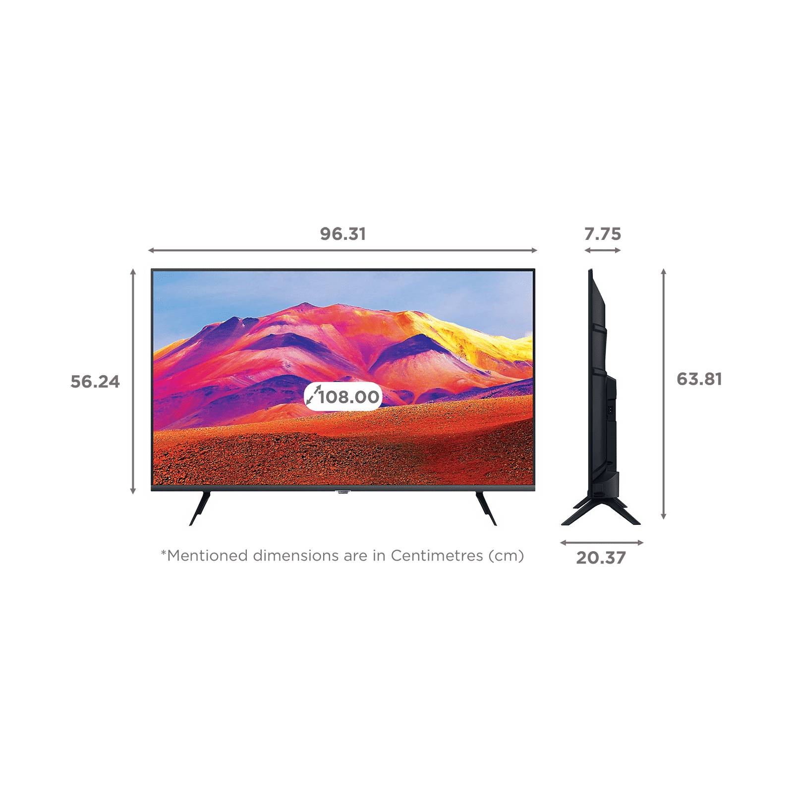 SAMSUNG Series 5 108 cm (43 inch) Full HD LED Tizen TV with Hyper Real Picture Processor (2022 model)_2