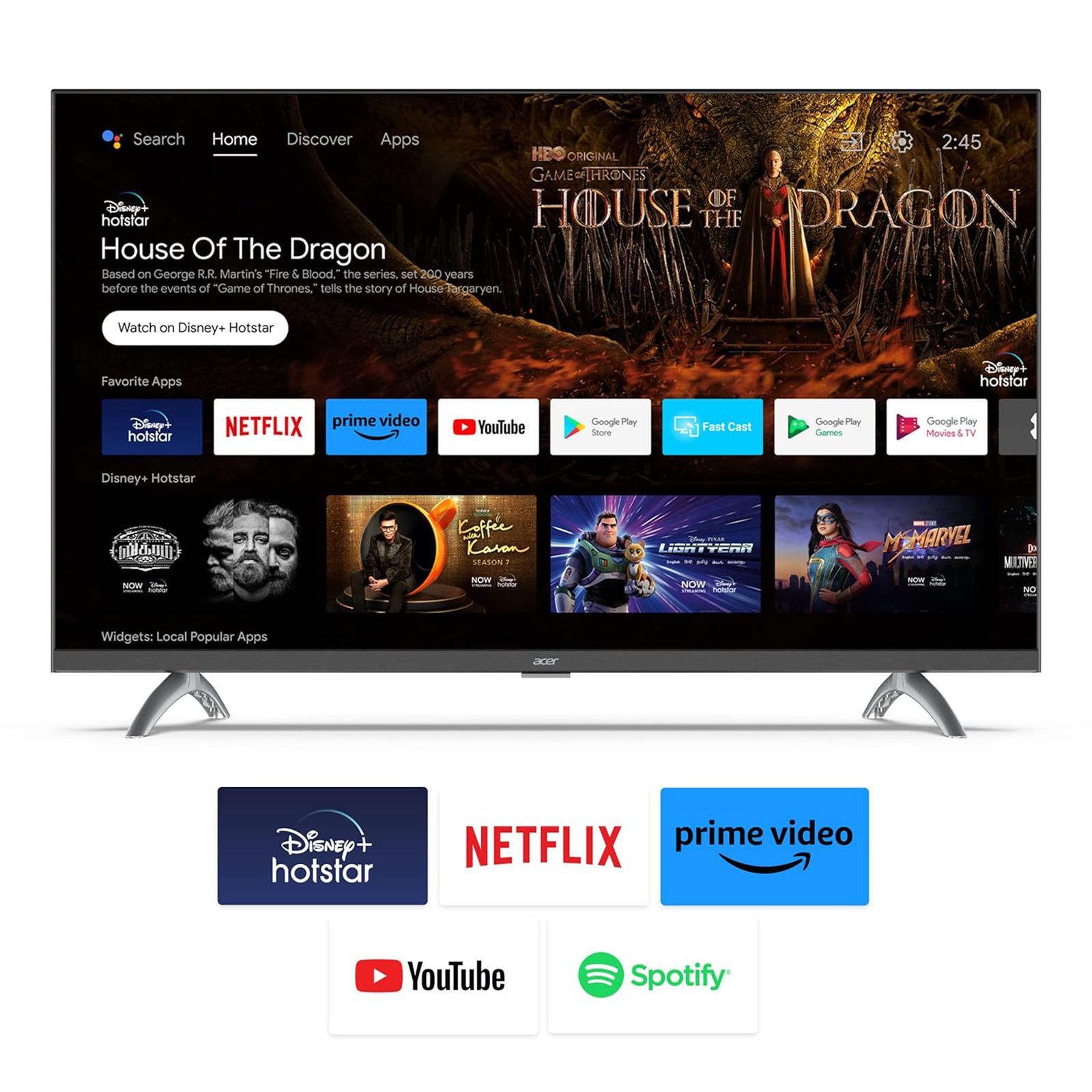 acer P Series 100 cm (40 inch) Full HD LED Android TV with Dolby Audio acer P Series 100 cm (40 inch) Full HD LED Android TV with Dolby Audio_9