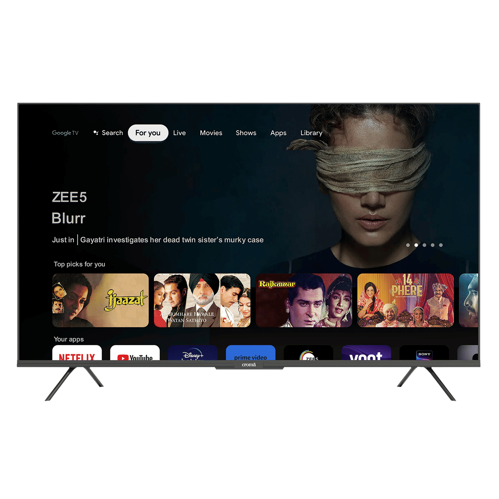 Croma 165 cm (65 inch) QLED 4K Ultra HD Google TV with Dolby Atmos_11