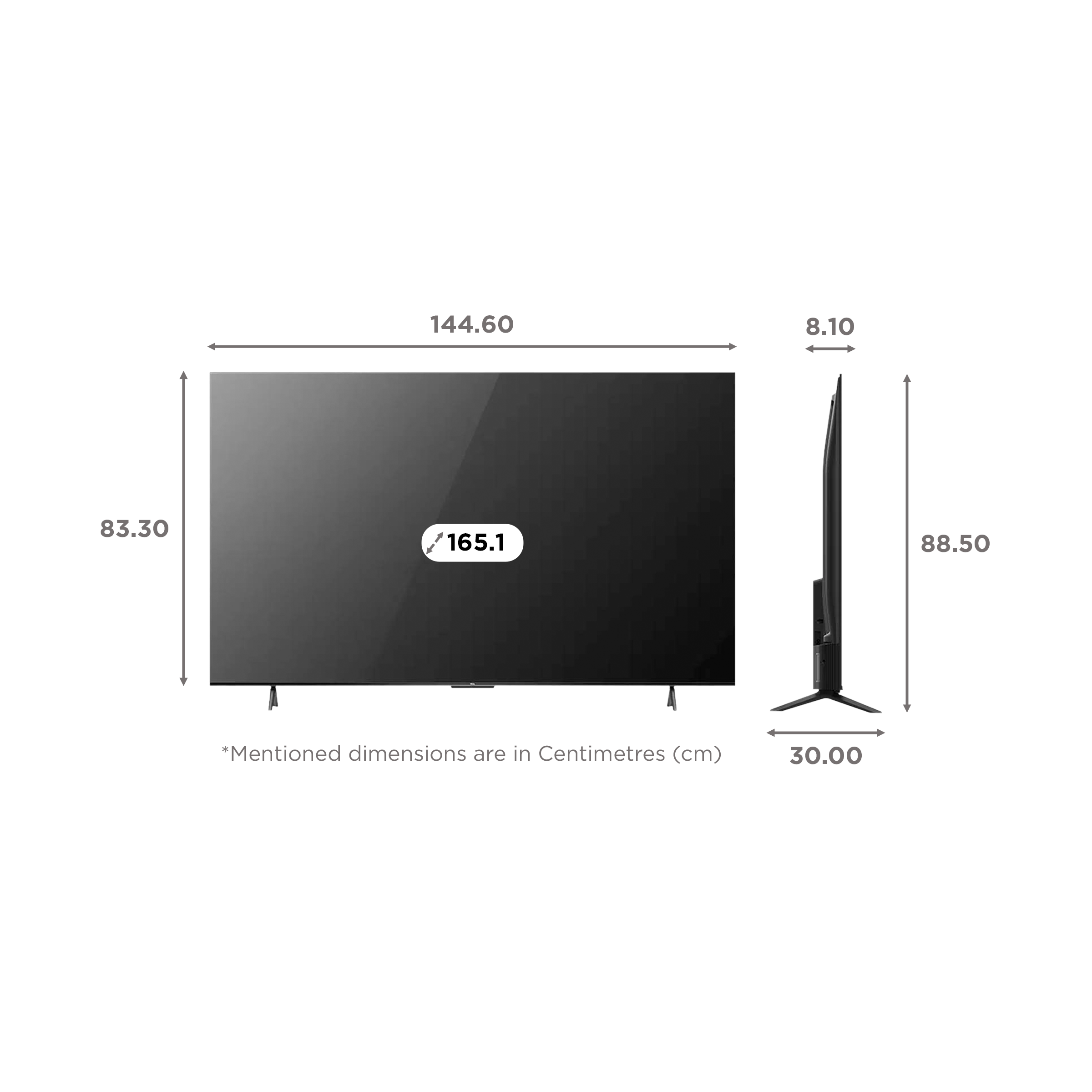 TCL P Series 165 cm (65 inch) 4K Ultra HD LED Android 11 Google TV with Dolby Audio Digital Decoder_2