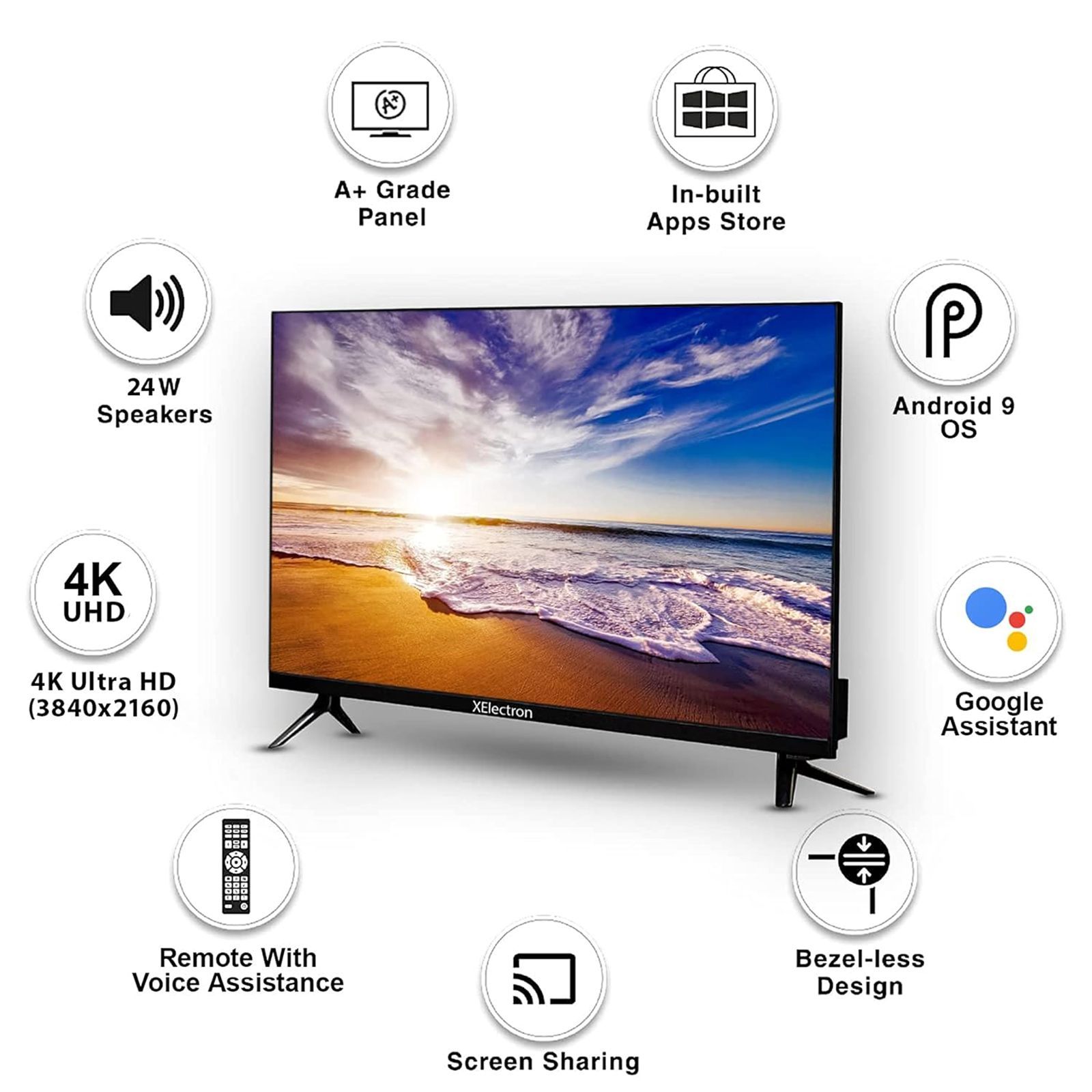 XElectron Series X 108 cm (43 inch) 4K Ultra HD LED Android TV with Dolby Vision & Dolby Atmos(2022 model)_7