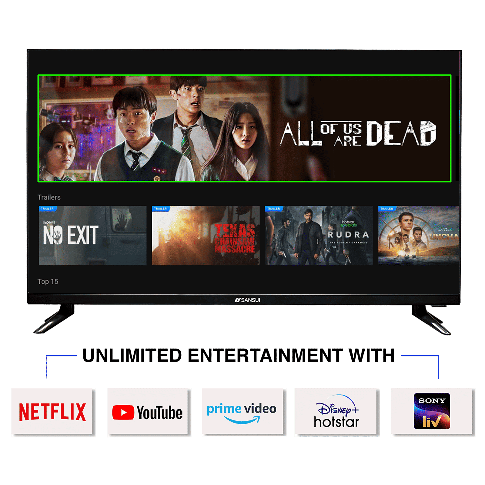 SANSUI 80 cm (32 inch) HD Ready Smart Android TV with 20W Speaker (2021 model) SANSUI 80 cm (32 inch) HD Ready Smart Android TV with 20W Speaker (2021 model)_14