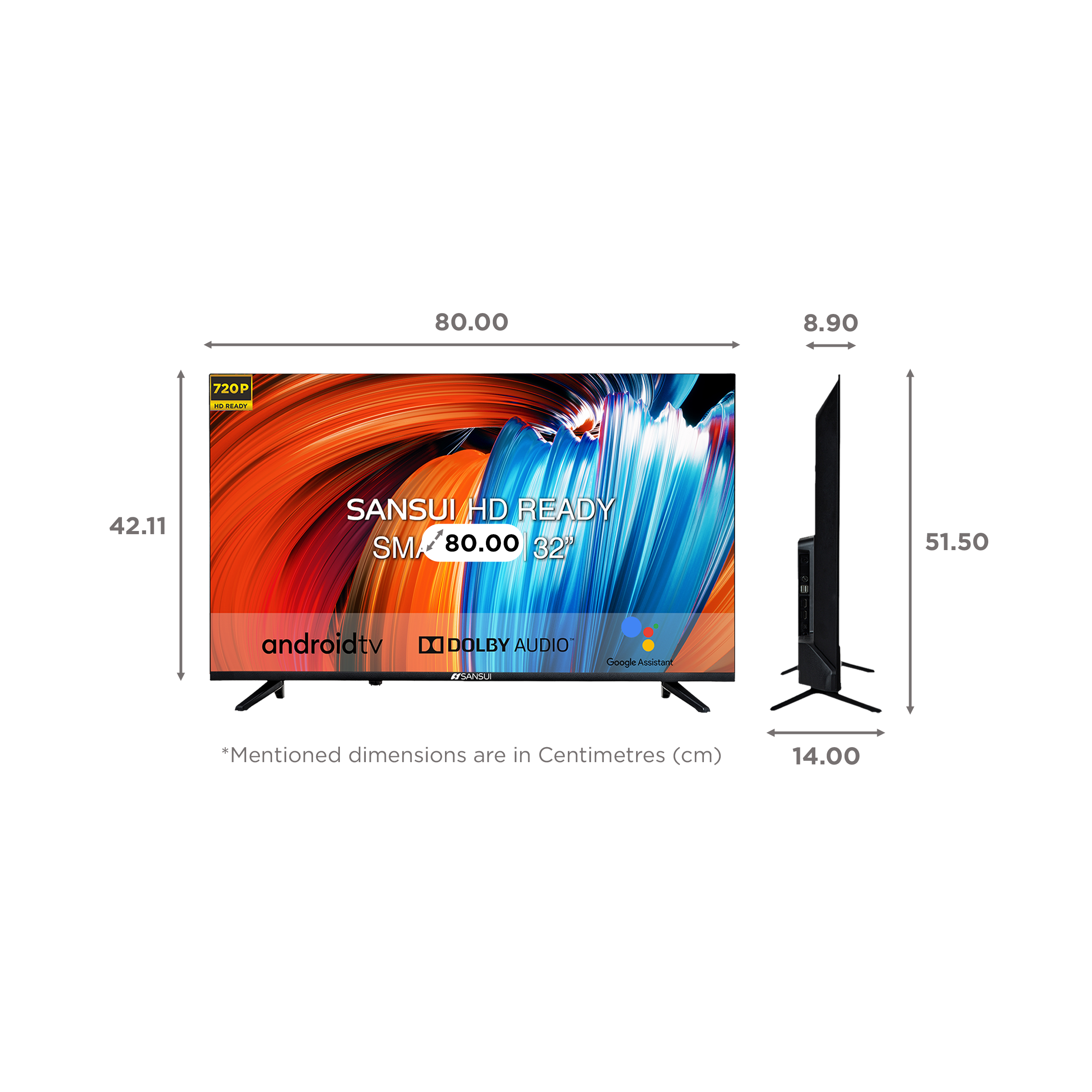 SANSUI 80 cm (32 inch) HD Ready Smart Android TV with Dolby Audio (2021 model) SANSUI 80 cm (32 inch) HD Ready Smart Android TV with Dolby Audio (2021 model)_2