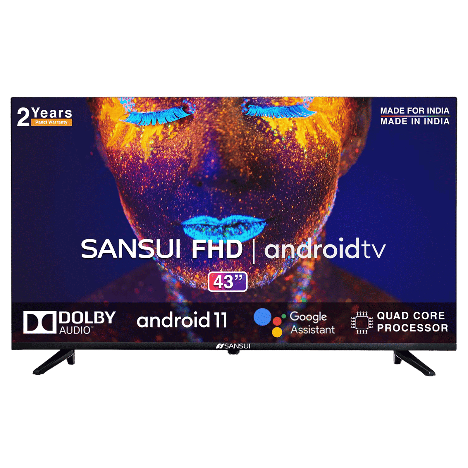 SANSUI 109 cm (43 inch) Full HD Smart Android TV with Dolby Audio (2021 model)_1