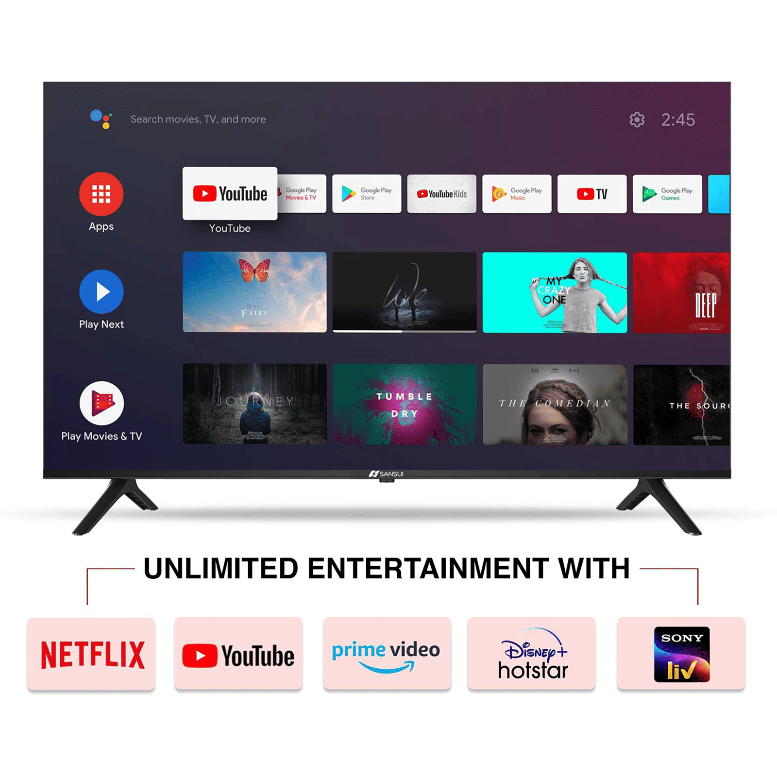 SANSUI 109 cm (43 inch) 4K Ultra HD LED Android TV with Dolby Atmos (2022 model) SANSUI 109 cm (43 inch) 4K Ultra HD LED Android TV with Dolby Atmos (2022 model)_12