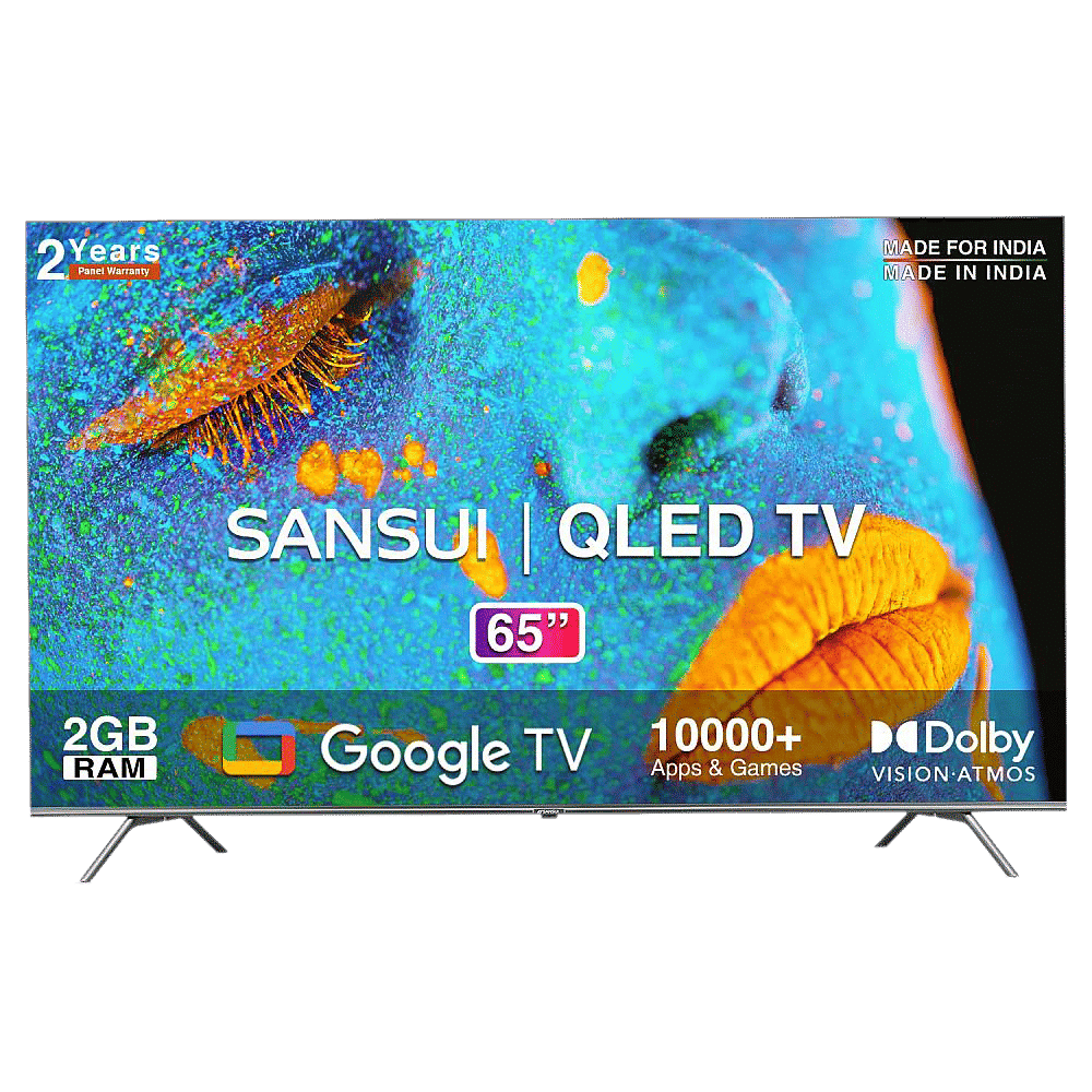 SANSUI 165 cm (65 inch) QLED 4K Ultra HD Google TV with Dolby Vision & Dolby Atmos (2022 model) SANSUI 165 cm (65 inch) QLED 4K Ultra HD Google TV with Dolby Vision & Dolby Atmos (2022 model)_1