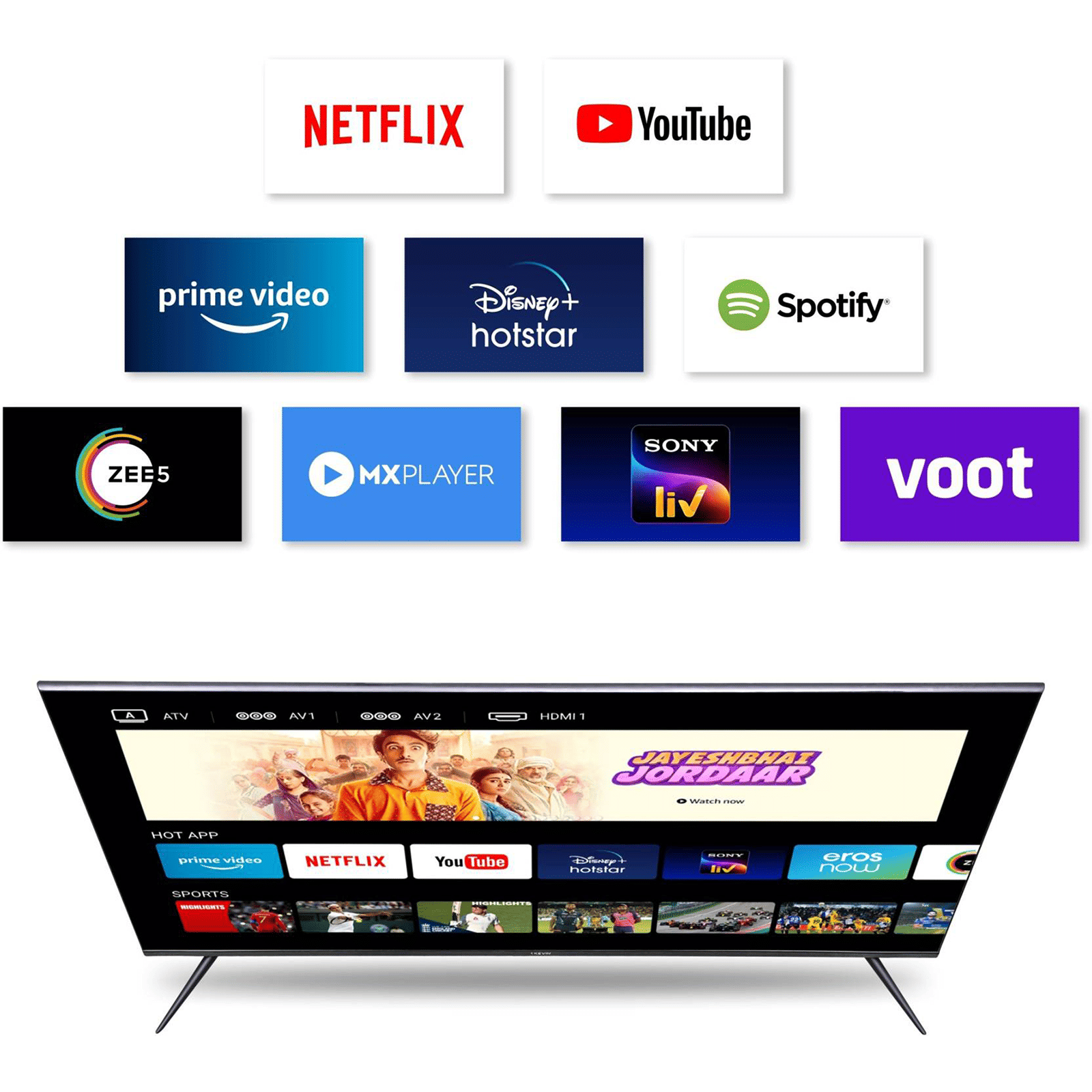 Kevin Frameless Series 80 cm (32 inch) HD Ready LED Smart Android TV with Mali 400MP2 Picture Processor (2022 model) Kevin Frameless Series 80 cm (32 inch) HD Ready LED Smart Android TV with Mali 400MP2 Picture Processor (2022 model)_10