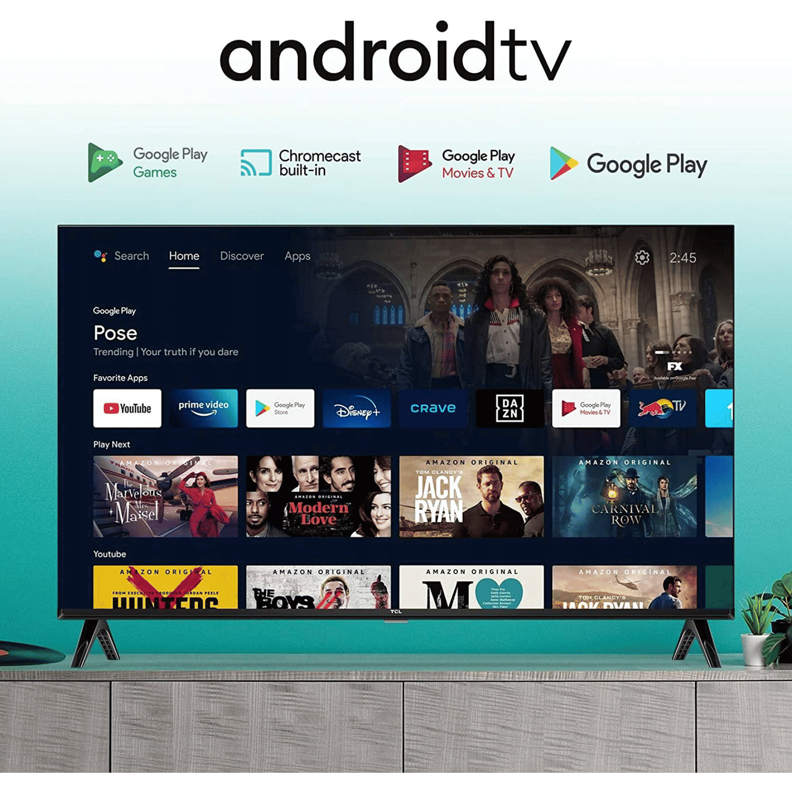 TCL S5403A 80 cm (32 inch) HD Ready LED Smart Android TV with HDR 10 Support (2023 model)_10