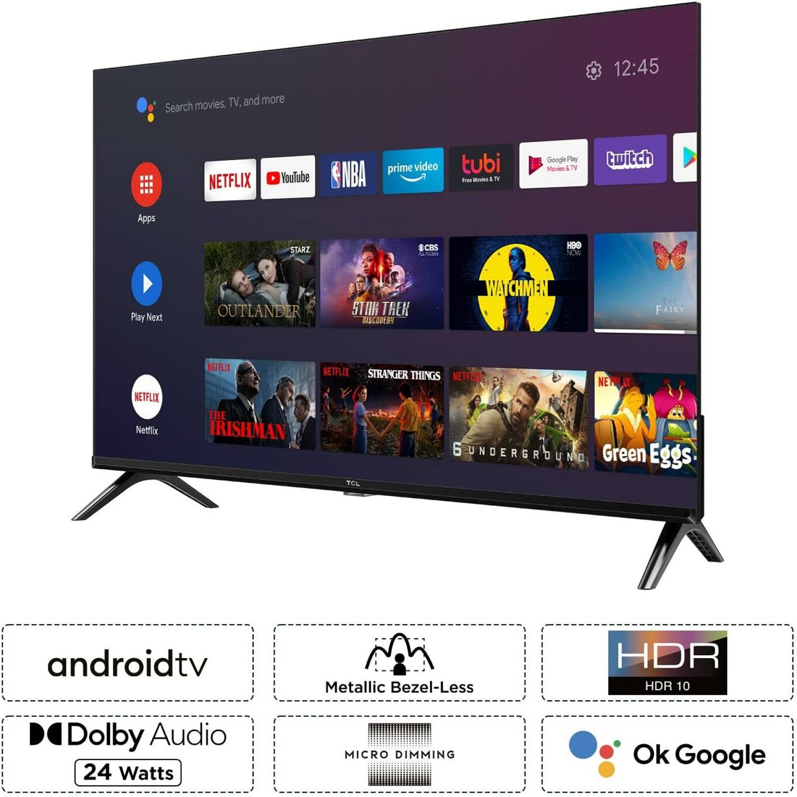 TCL S5403A 80 cm (32 inch) HD Ready LED Smart Android TV with HDR 10 Support (2023 model)_11