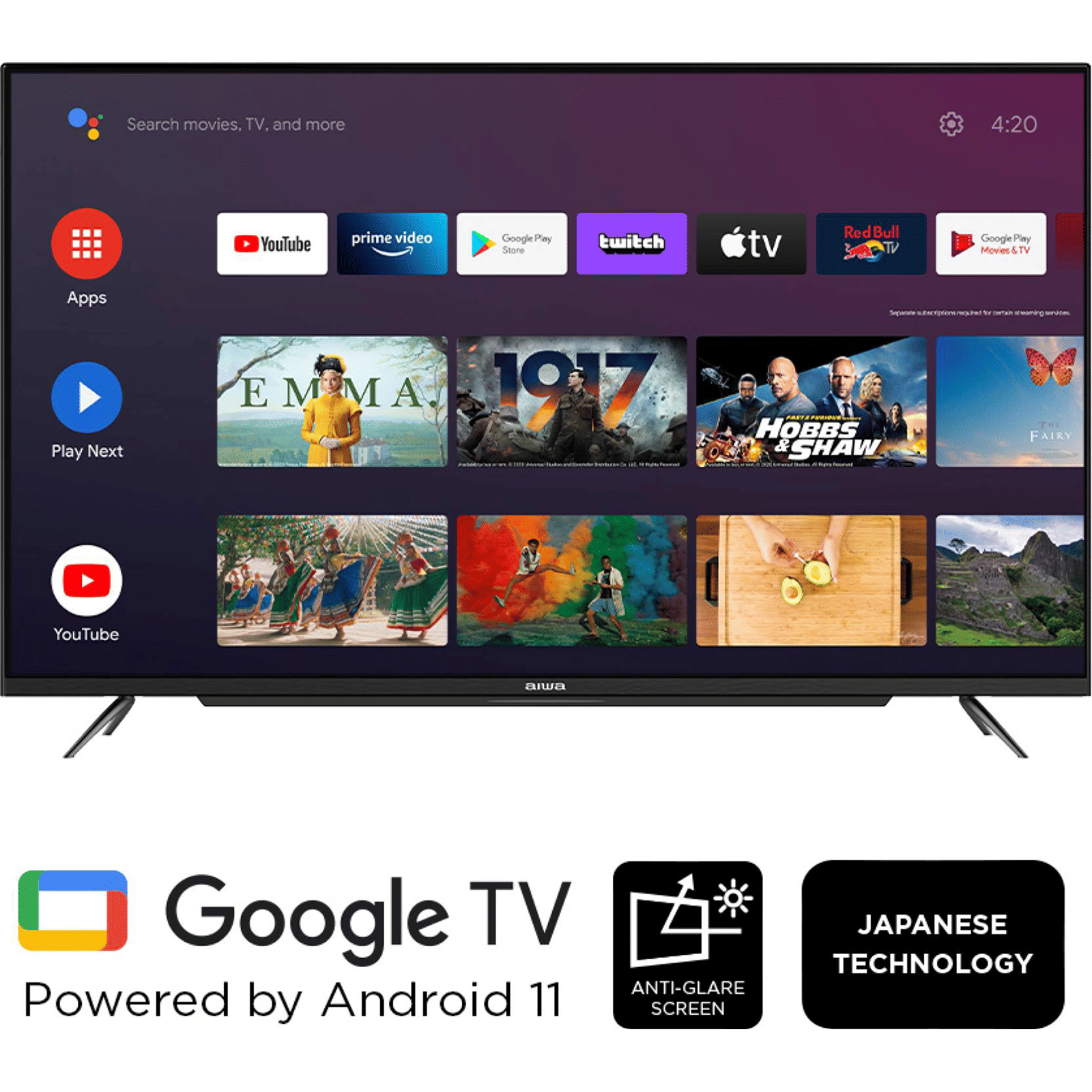 aiwa Magnifiq 108 cm (43 inch) Full HD LED Smart Android TV with Google Assistant (2022 Model)_8
