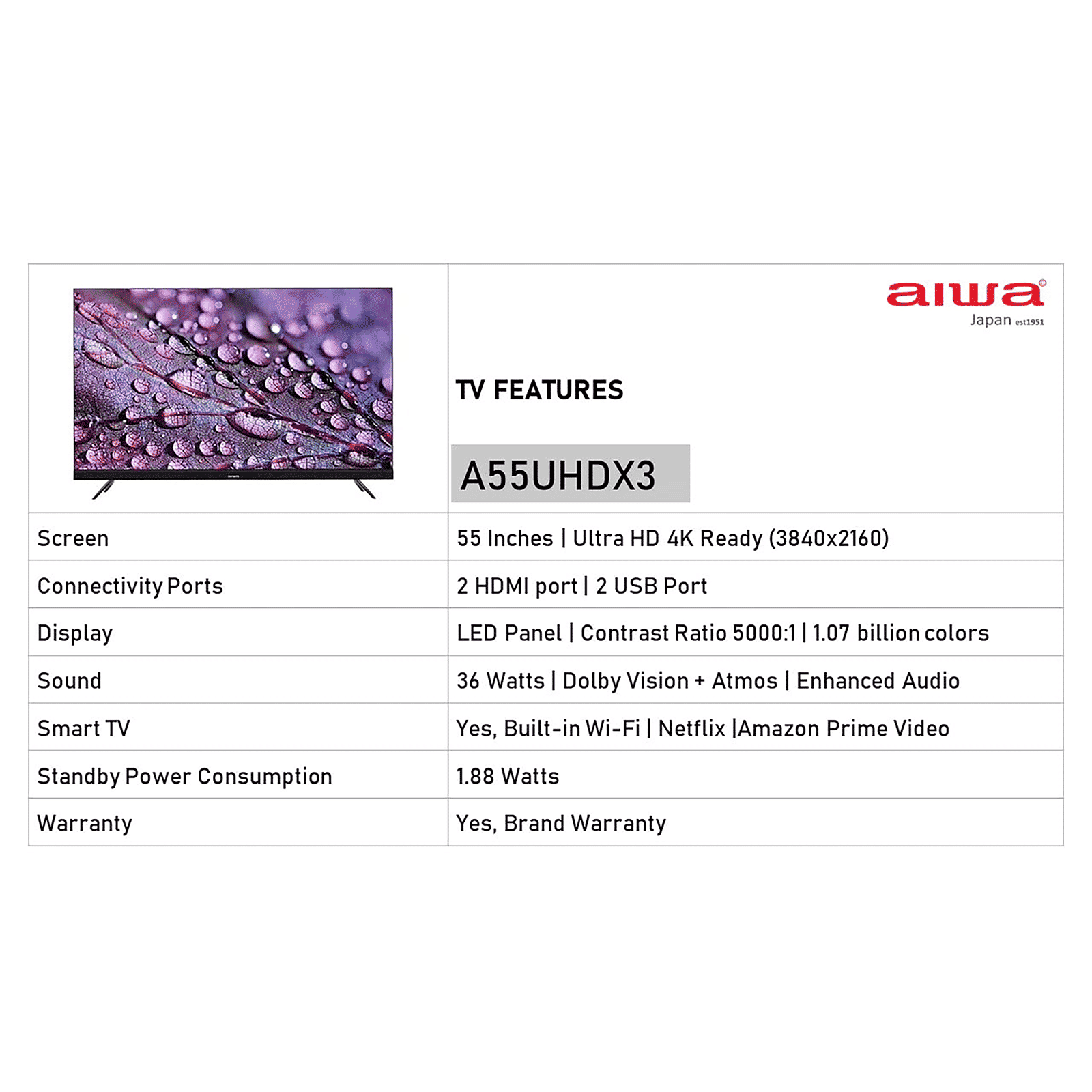 aiwa Magnifiq 139 cm (55 inch) Ultra HD 4K LED Smart Android TV with Dolby Vision Support (2022 model) aiwa Magnifiq 139 cm (55 inch) Ultra HD 4K LED Smart Android TV with Dolby Vision Support (2022 model)_10