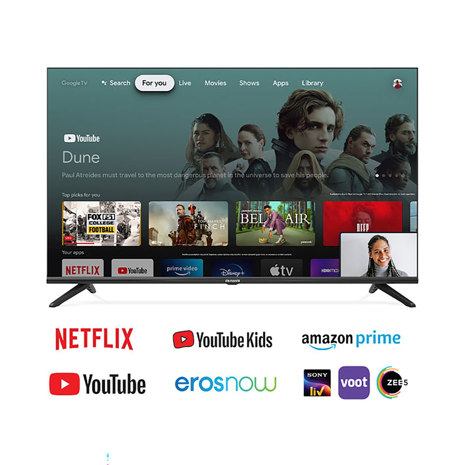 aiwa Magnifiq 108 cm (43 inch) 4K Ultra HD LED Android TV with Dolby Vision (2022 Model)_11