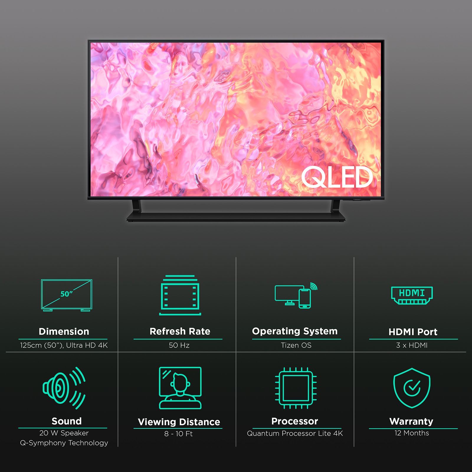 SAMSUNG 6 Series 125 cm (50 inch) QLED 4K Tizen TV with Bezel-less Display SAMSUNG 6 Series 125 cm (50 inch) QLED 4K Tizen TV with Bezel-less Display_3
