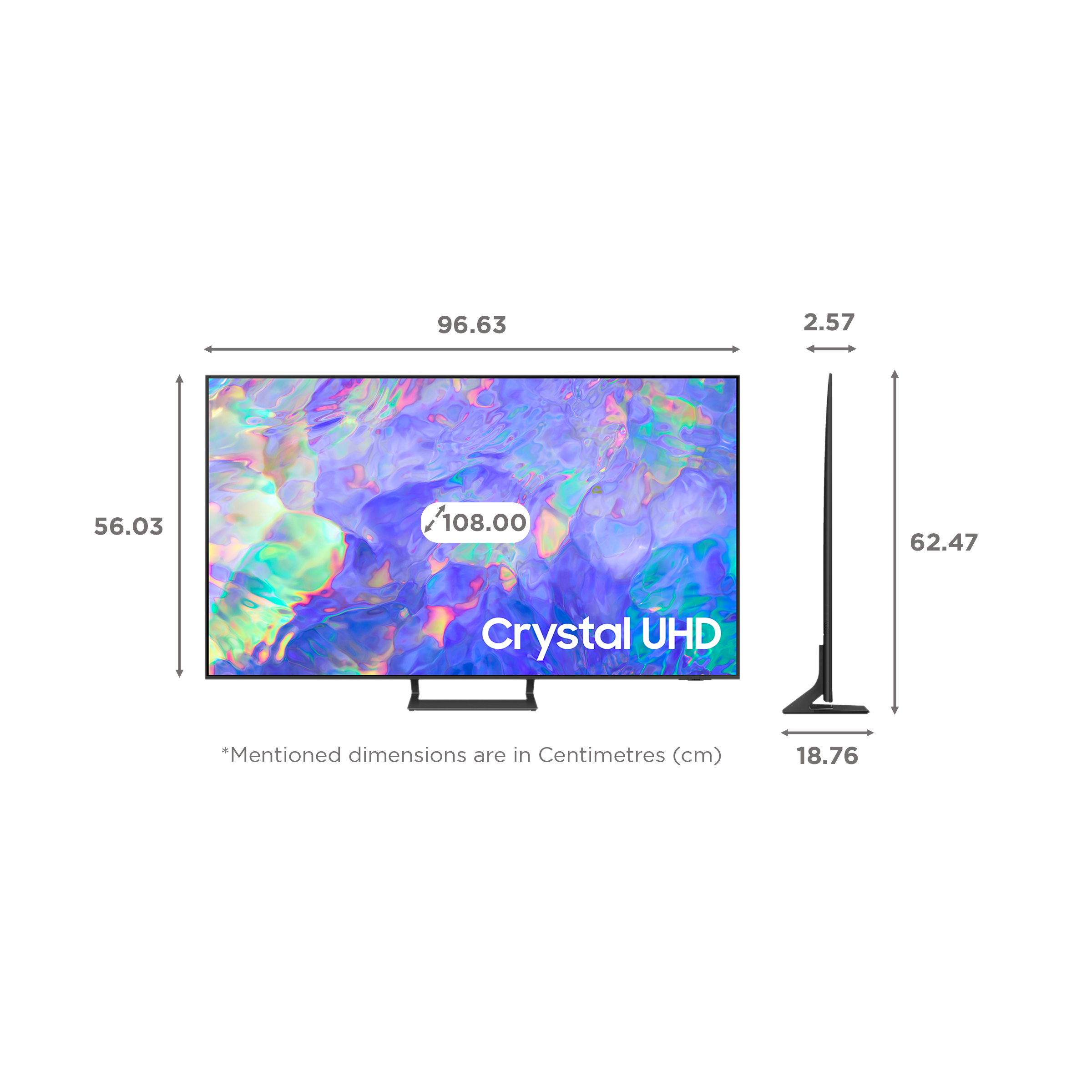 SAMSUNG 8 Series 108 cm (43 inch) 4K Ultra HD LED Tizen TV with Adaptive Sound_2