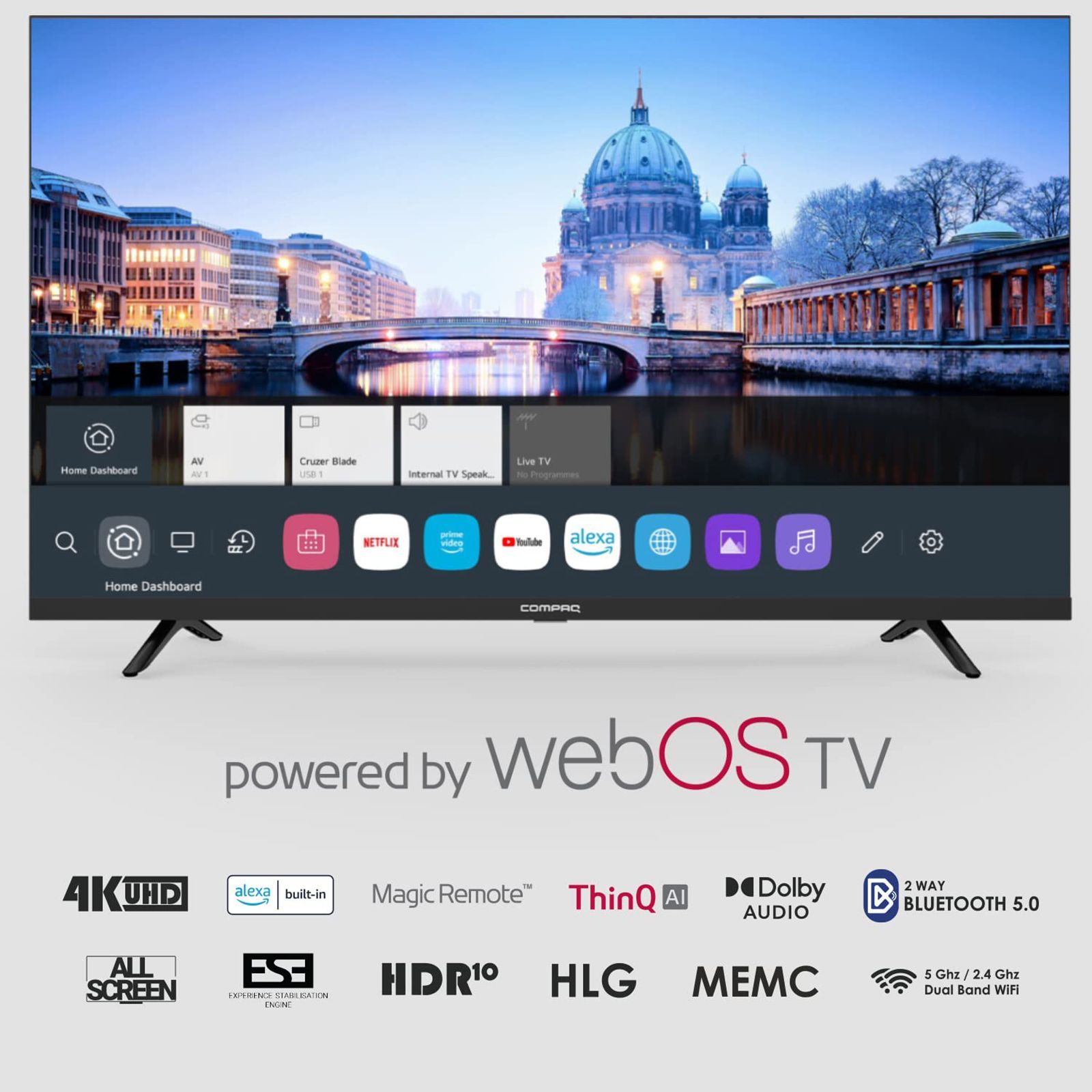 Compaq HUEQ A 126 cm (50 inch) 4K Ultra HD webOS TV with Dolby Audio (2022 model)_11