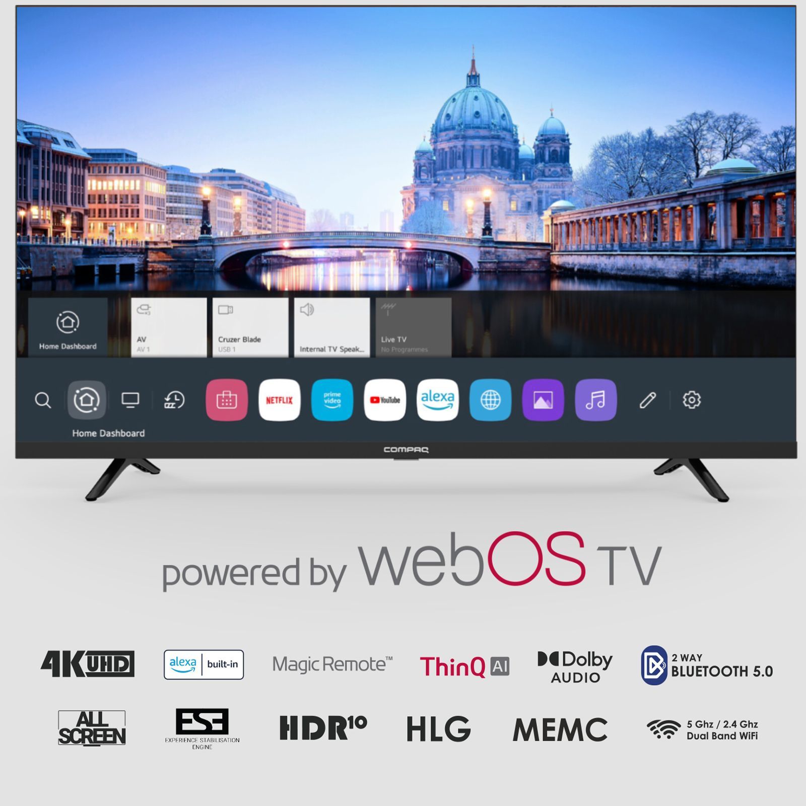 Compaq HUEQ A 126 cm (50 inch) 4K Ultra HD webOS TV with Dolby Audio (2022 model)_9