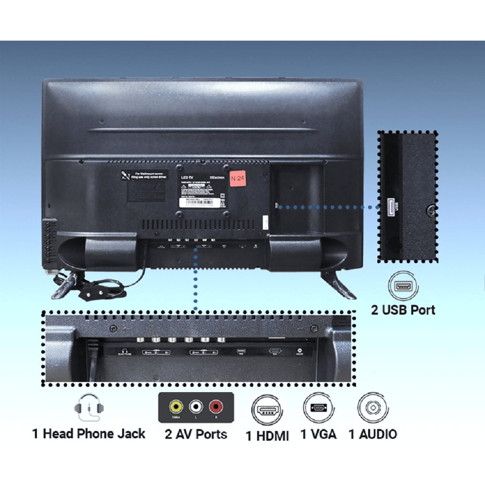 XElectron 60 cm (24 inch) HD Ready TV with Bezel Less Display (2023 model)_10