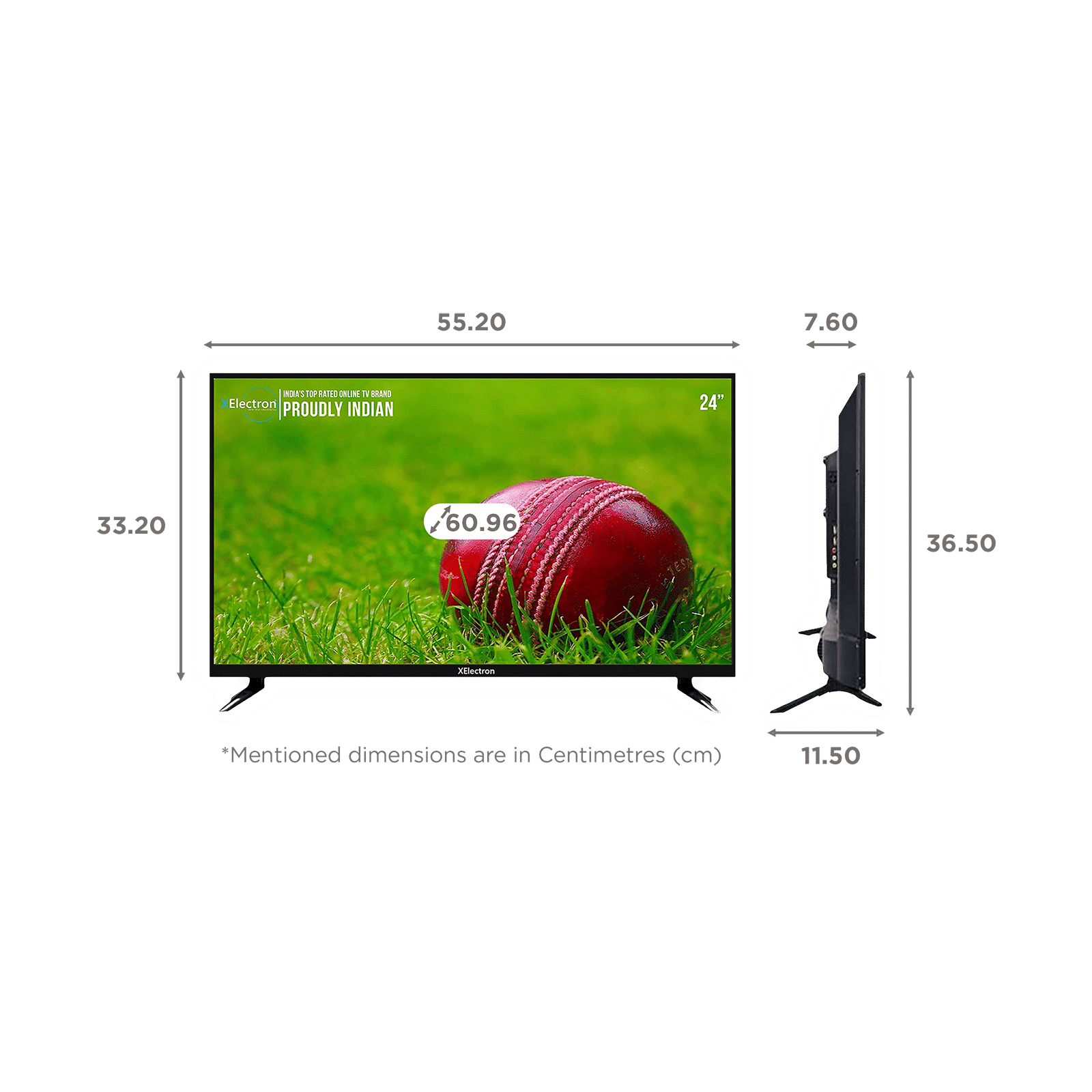 XElectron 60 cm (24 inch) HD Ready TV with Bezel Less Display (2023 model)_2