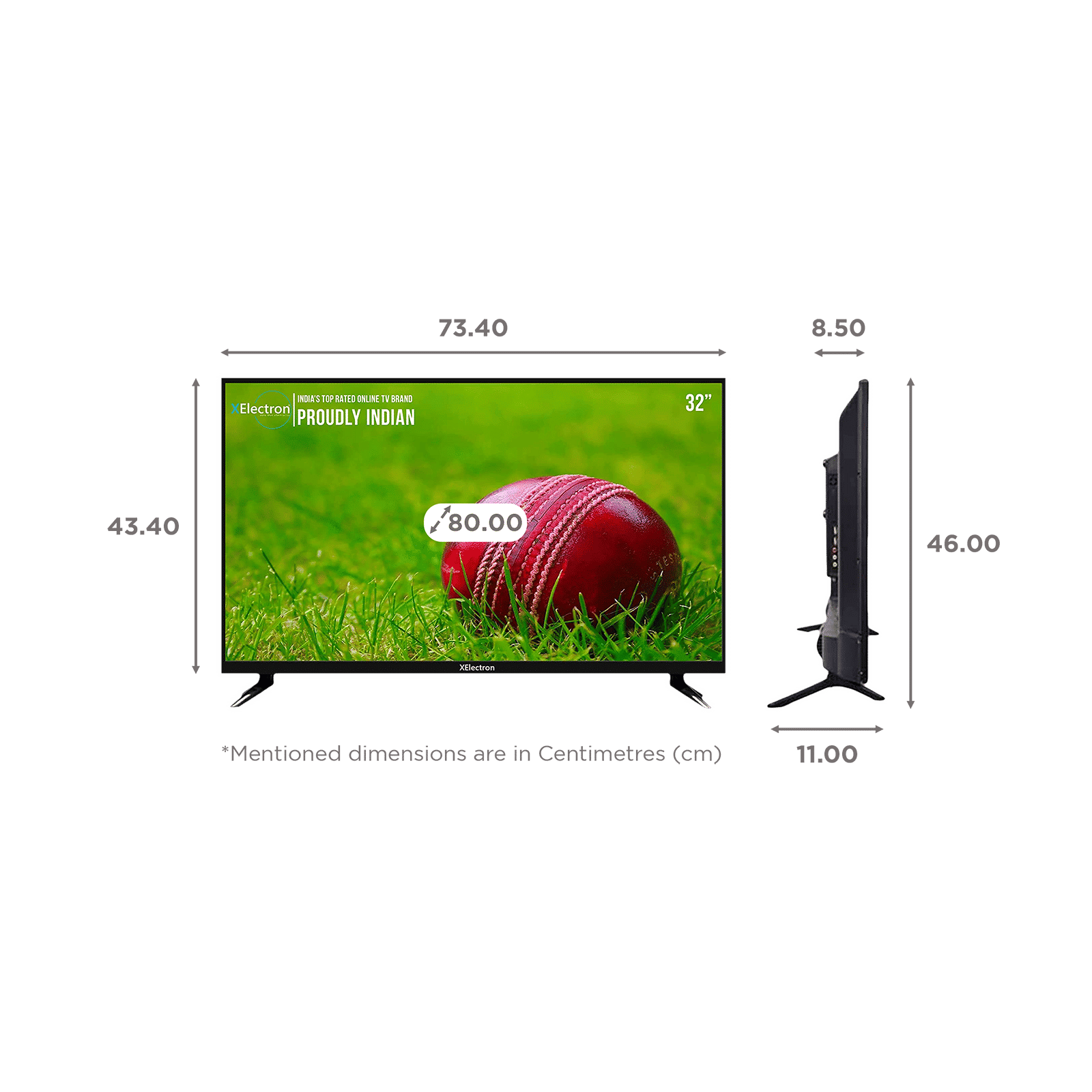 XElectron 80 cm (32 inch) HD Ready TV with Bezel Less Display (2023 model)_2