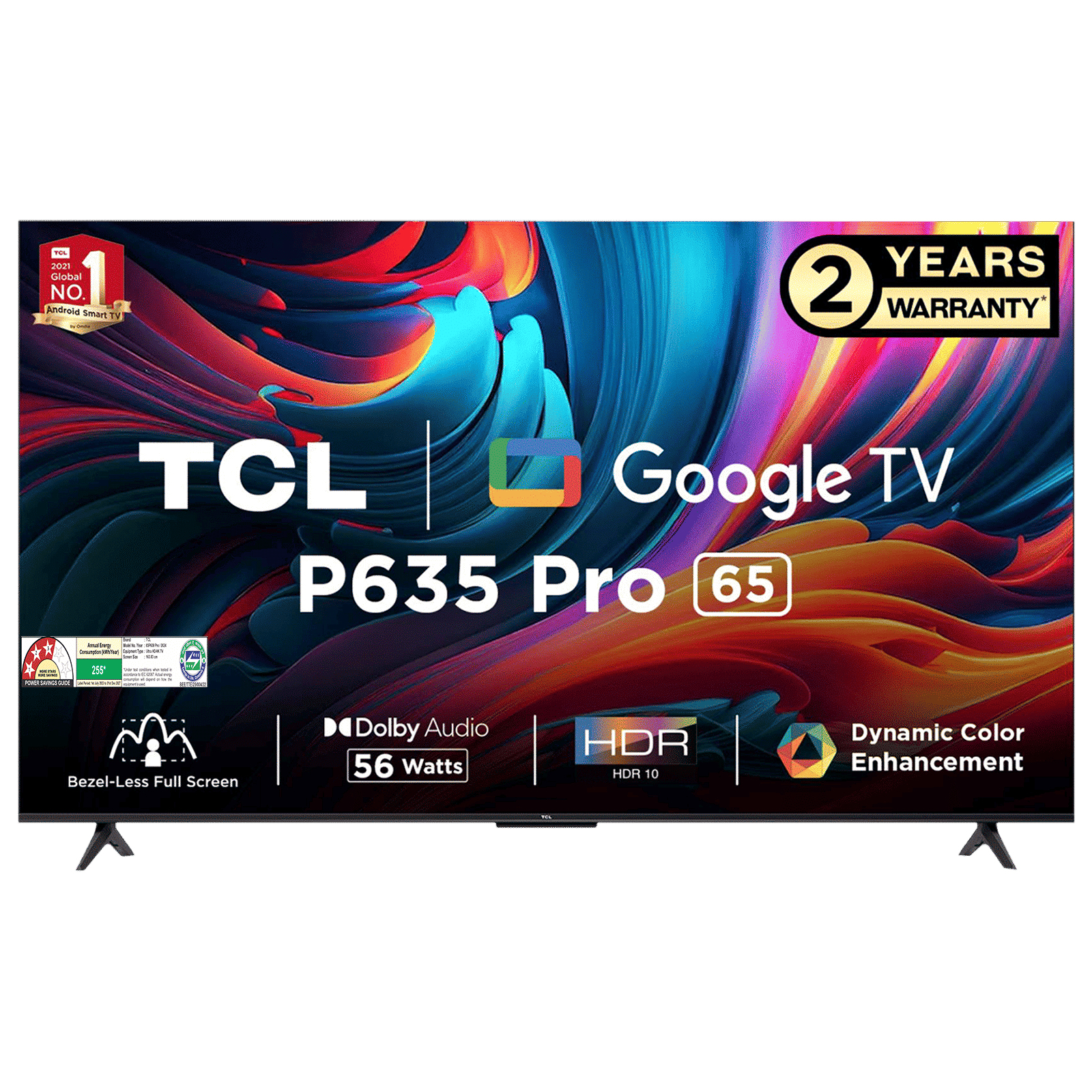 TCL 65P635 Pro 165 cm (65 inch) 4K Ultra HD LED Google TV with Google Assistant TCL 65P635 Pro 165 cm (65 inch) 4K Ultra HD LED Google TV with Google Assistant_1