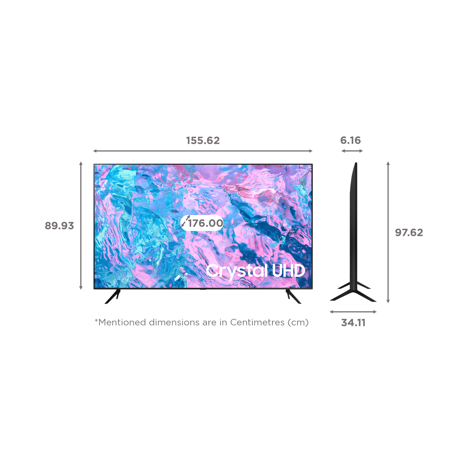 SAMSUNG Series 7 176 cm (70 inch) 4K Ultra HD Tizen TV with Adaptive Sound_2