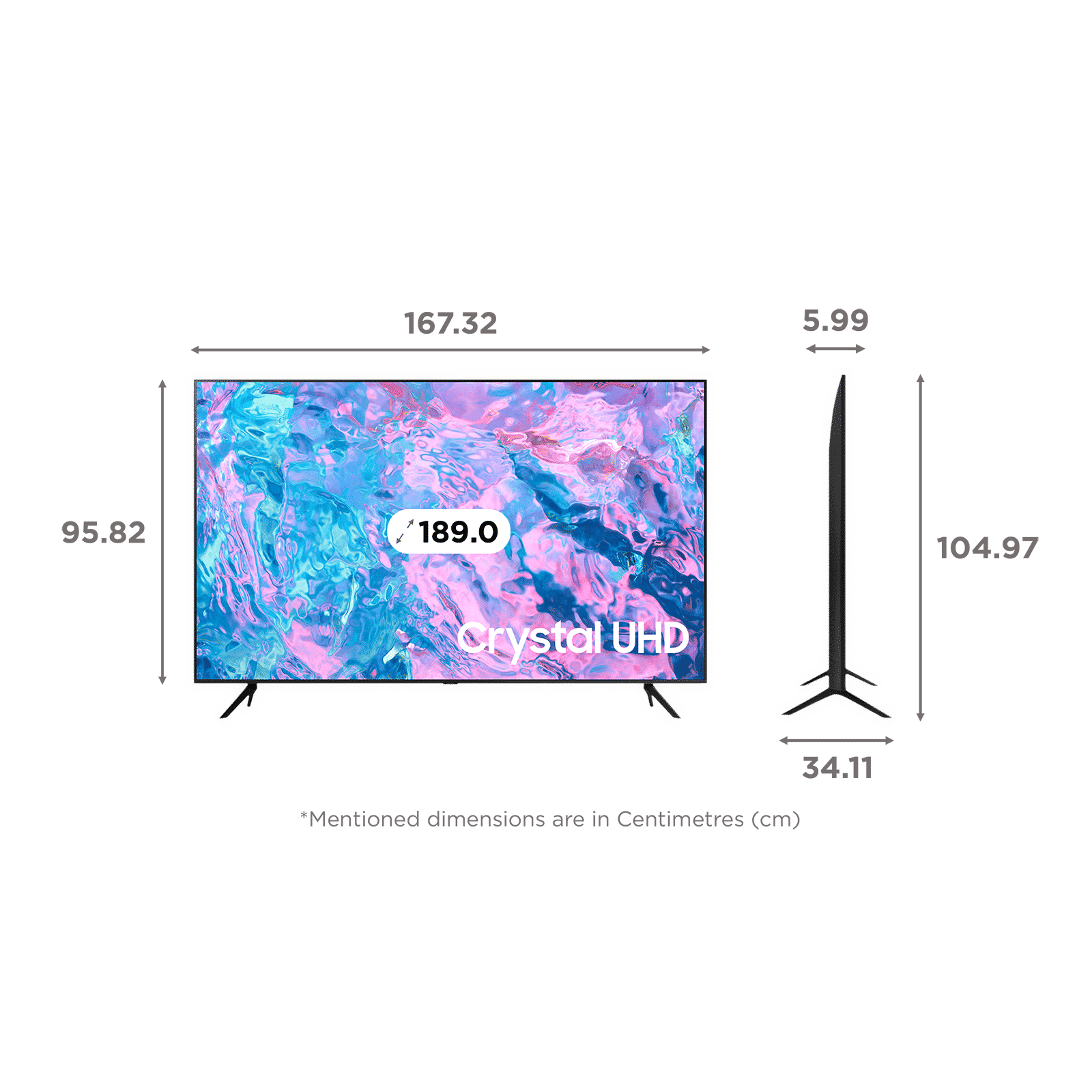 SAMSUNG Series 7 189 cm (75 inch) 4K Ultra HD LED Tizen TV with Crystal Processor (2023 model) SAMSUNG Series 7 189 cm (75 inch) 4K Ultra HD LED Tizen TV with Crystal Processor (2023 model)_2