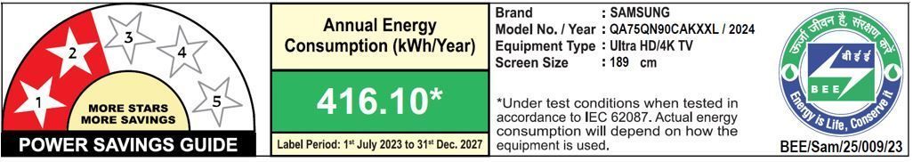 SAMSUNG 9 Series 189 cm (75 inch) QLED 4K Ultra HD Smart Neo Tizen TV with Quantum Matrix Technology (2023 model) SAMSUNG 9 Series 189 cm (75 inch) QLED 4K Ultra HD Smart Neo Tizen TV with Quantum Matrix Technology (2023 model)_3