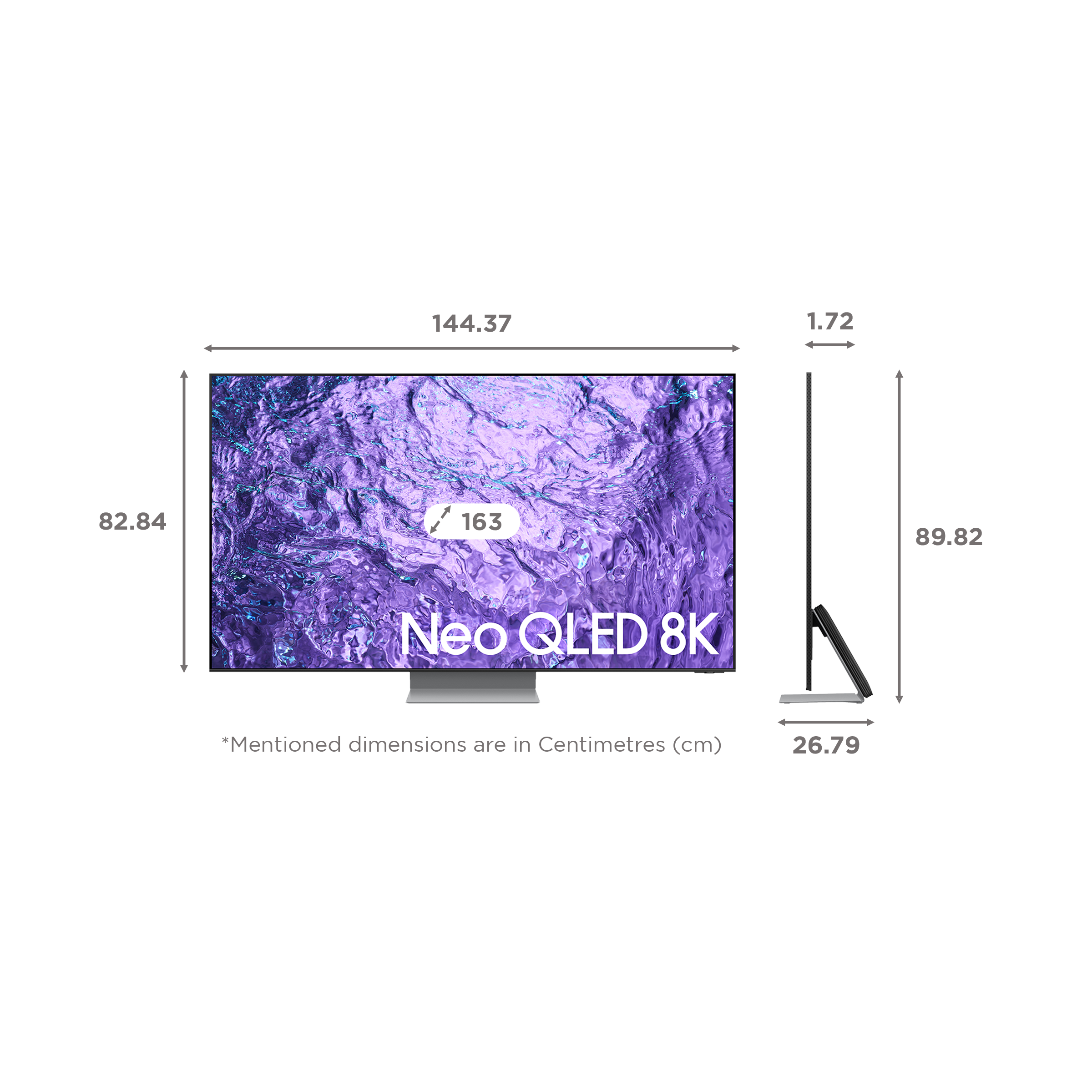 SAMSUNG 163 cm (65 inch) QLED 8K Ultra HD Tizen TV with Neural Quantum Processor_2