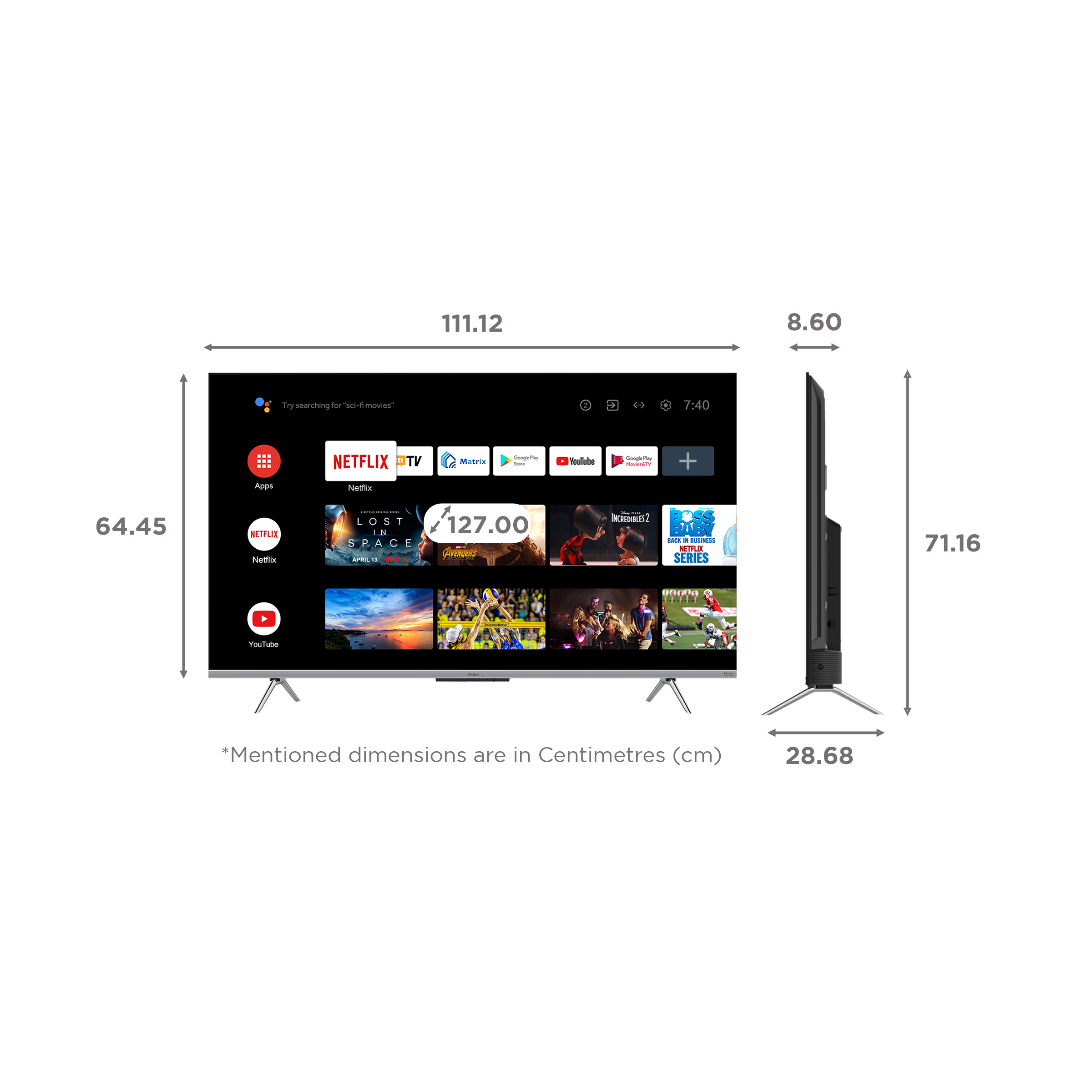 Haier GS Series 127 cm (50 inch) 4K Ultra HD LED Google TV with Dolby Atmos_2