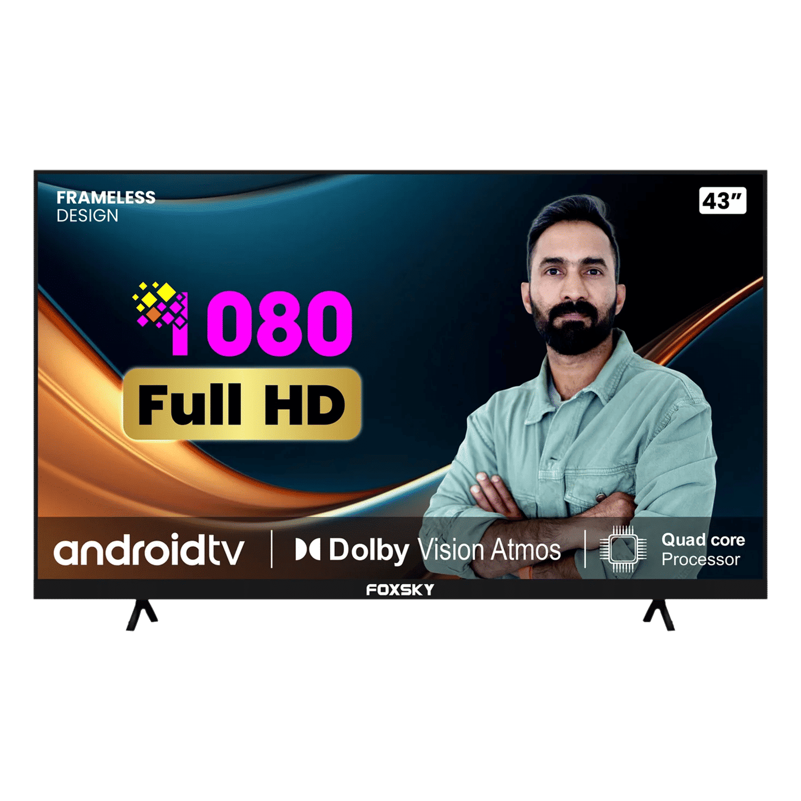 FOXSKY 109 cm (43 inch) Full HD LED Smart Android TV with Ultra Vivid High Contrast Panel_1
