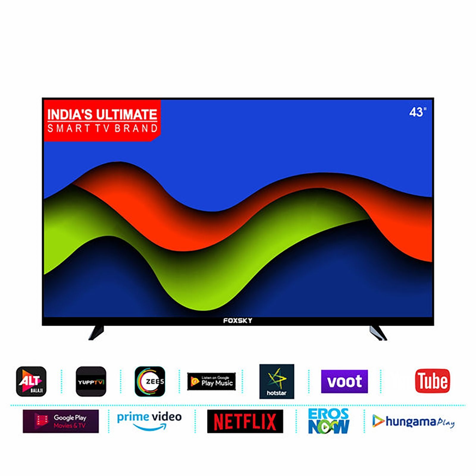 FOXSKY 109 cm (43 inch) Full HD LED Smart Android TV with Ultra Vivid High Contrast Panel_10