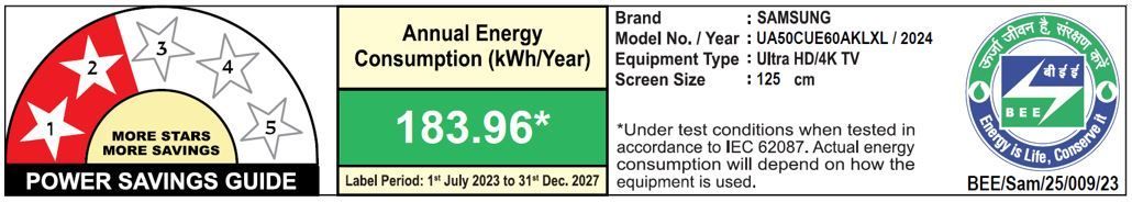 SAMSUNG CUE60 124 cm (50 inch) 4K Ultra HD LED Tizen TV with Crystal Processor 4K (2023 model) SAMSUNG CUE60 124 cm (50 inch) 4K Ultra HD LED Tizen TV with Crystal Processor 4K (2023 model)_4