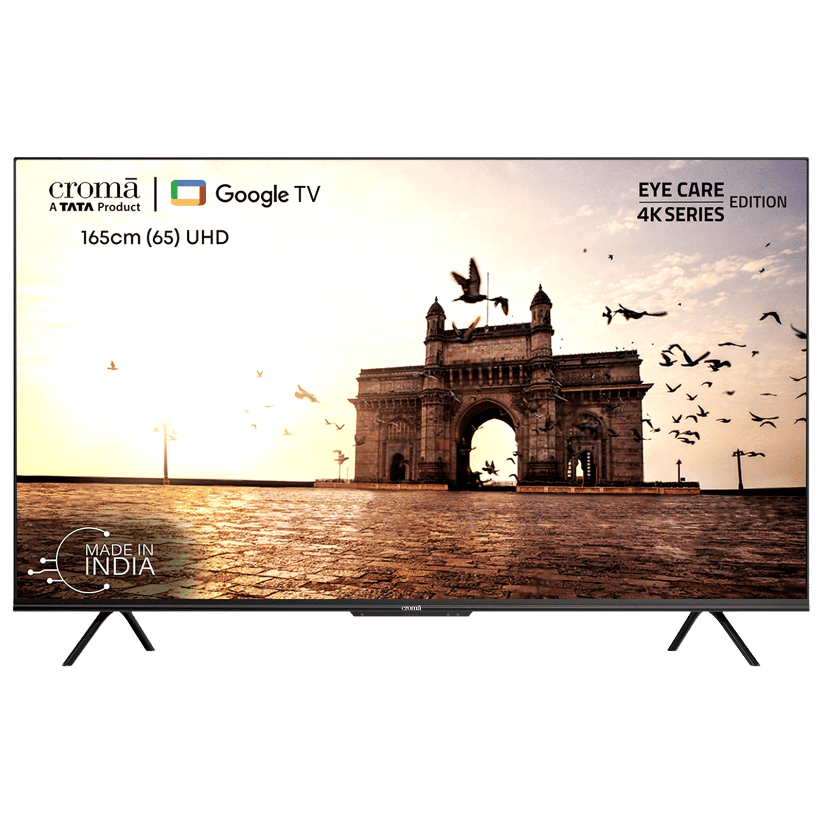 Croma 165 cm (65 inch) 4K Ultra HD LED Google TV with Bezel Less Display_1