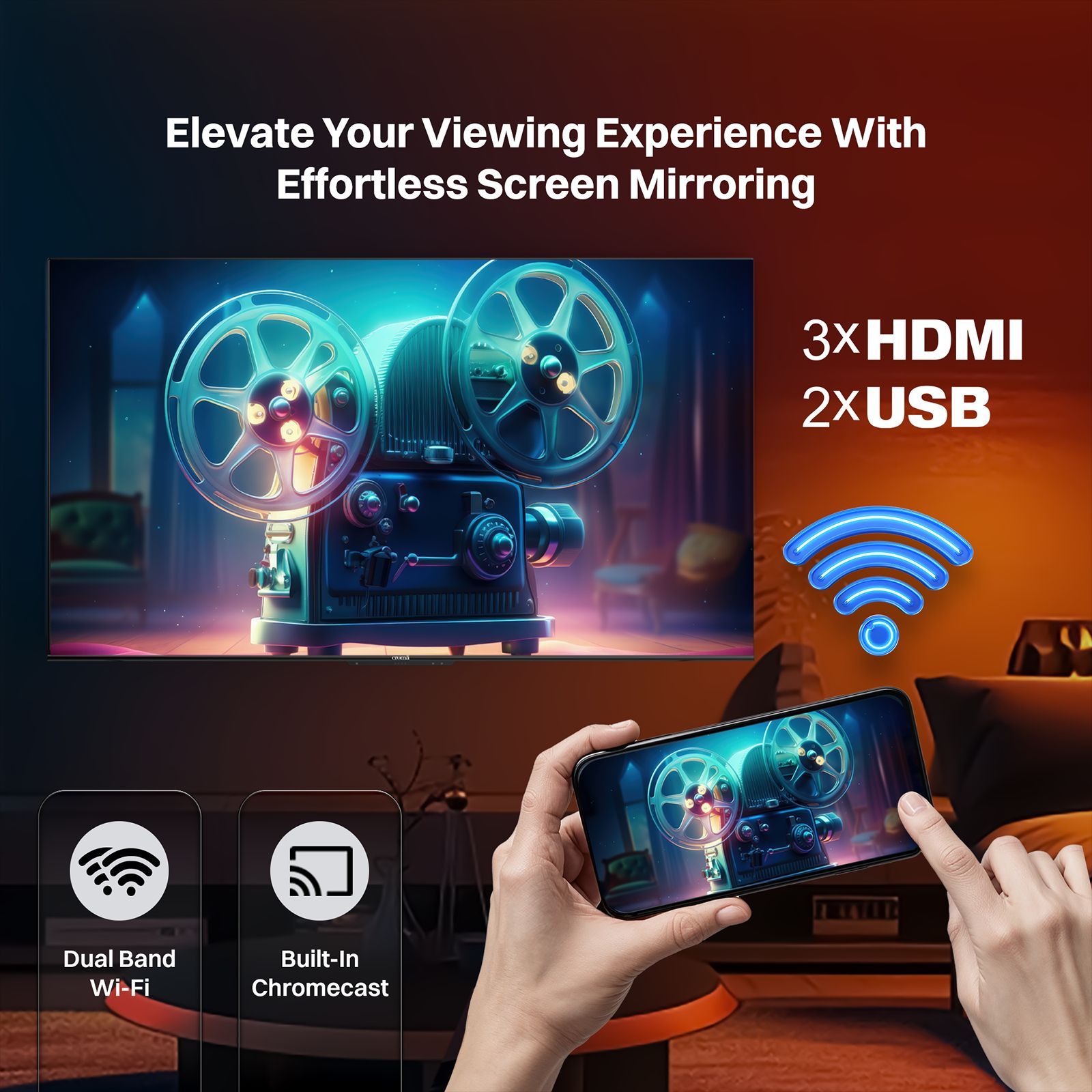 Croma 165 cm (65 inch) 4K Ultra HD LED Google TV with Bezel Less Display_17